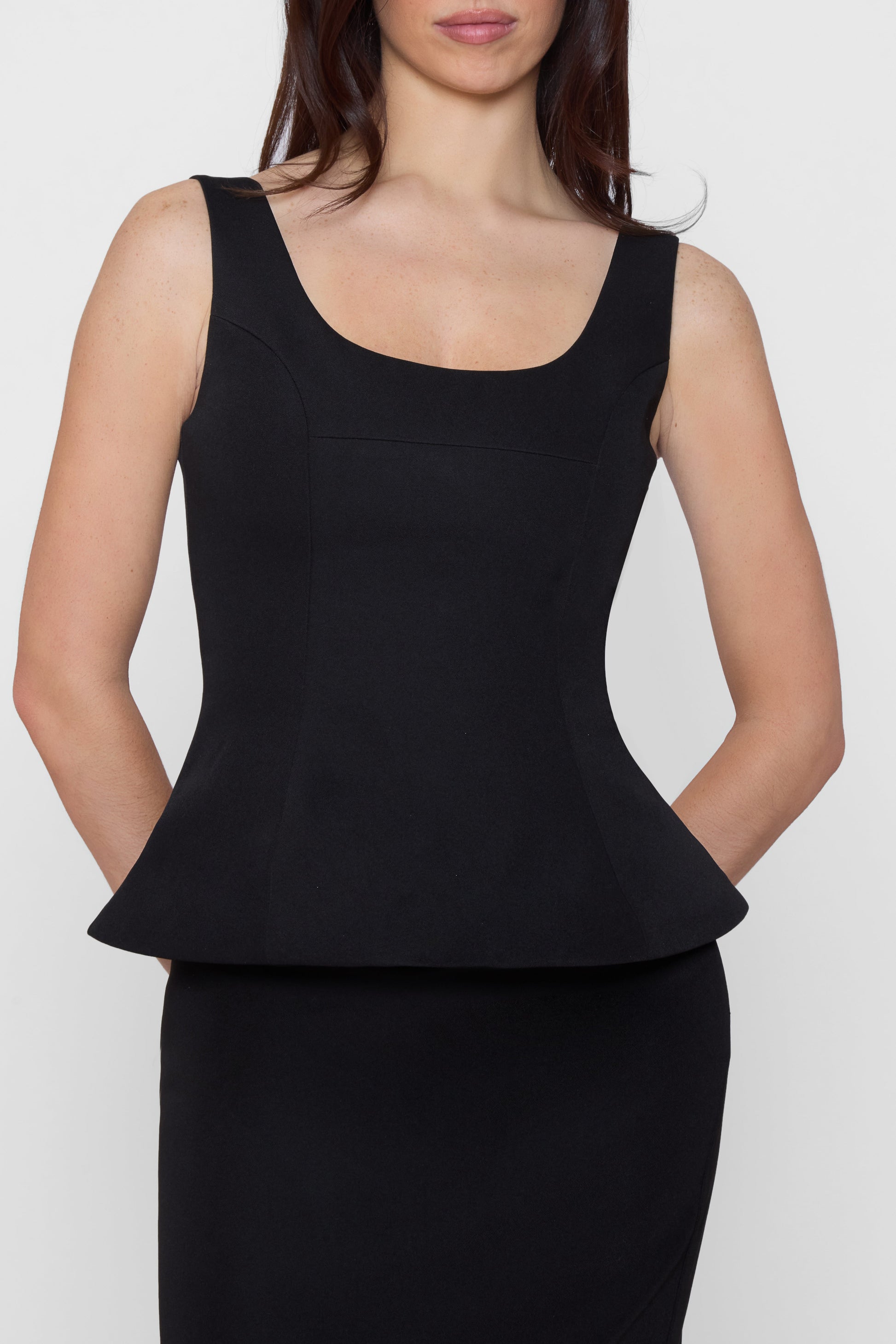 Chany Peplum Bustiyer Ust | T1008-BLK-XS | T1008-BLK-S | T1008-BLK-M | T1008-BLK-L | T1008-BLK-XL | T1008-BLK-XXL