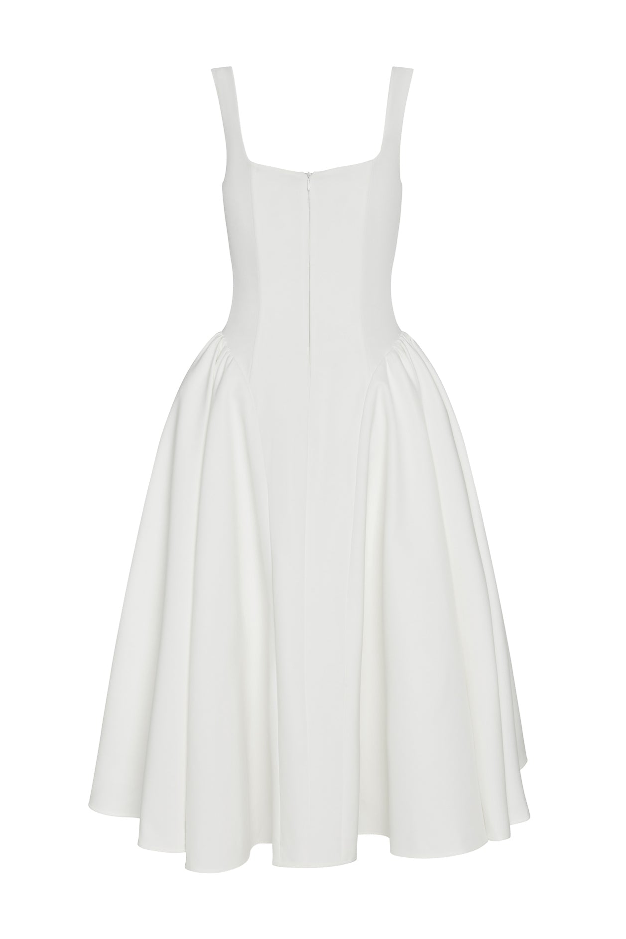 Nyra Korse Midi Elbise | D1092-WHITE-XS | D1092-WHITE-S | D1092-WHITE-M | D1092-WHITE-L | D1092-WHITE-XL | D1092-WHITE-XXL