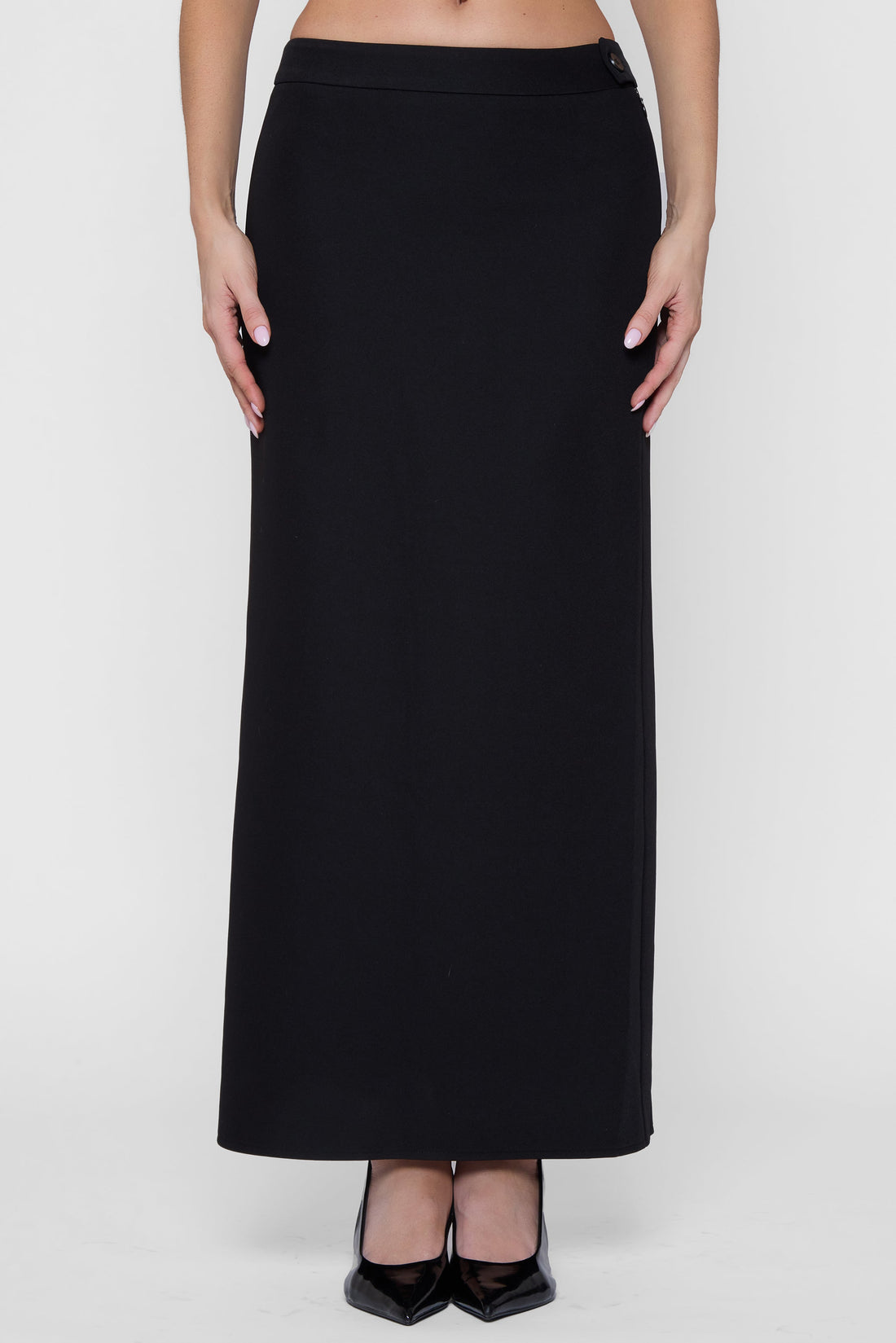 Nevayah Siyah Orgu Maxi Etek | SKRT1015-BLK-XS | SKRT1015-BLK-S | SKRT1015-BLK-M | SKRT1015-BLK-L | SKRT1015-BLK-XL | SKRT1015-BLK-XXL