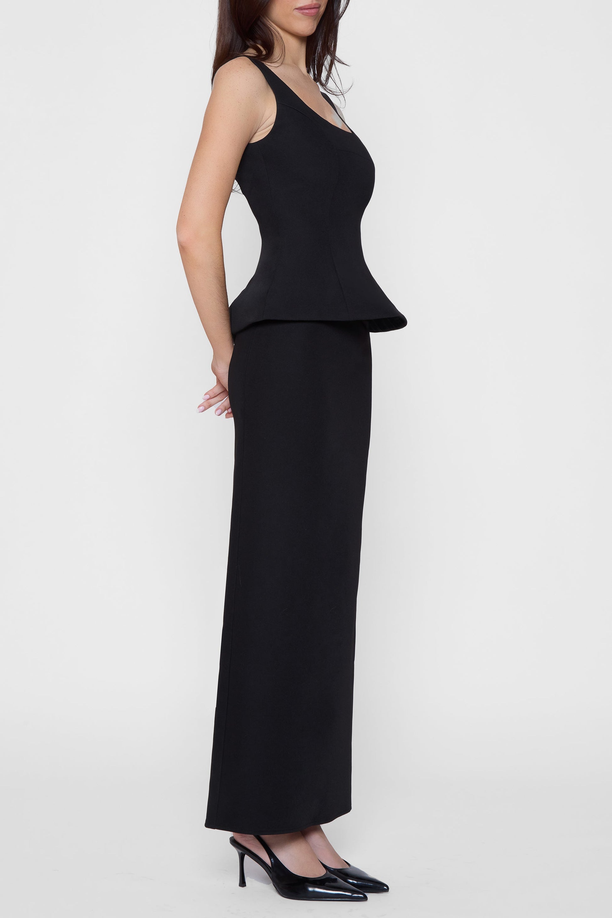 Nevayah Siyah Orgu Maxi Etek | SKRT1015-BLK-XS | SKRT1015-BLK-S | SKRT1015-BLK-M | SKRT1015-BLK-L | SKRT1015-BLK-XL | SKRT1015-BLK-XXL