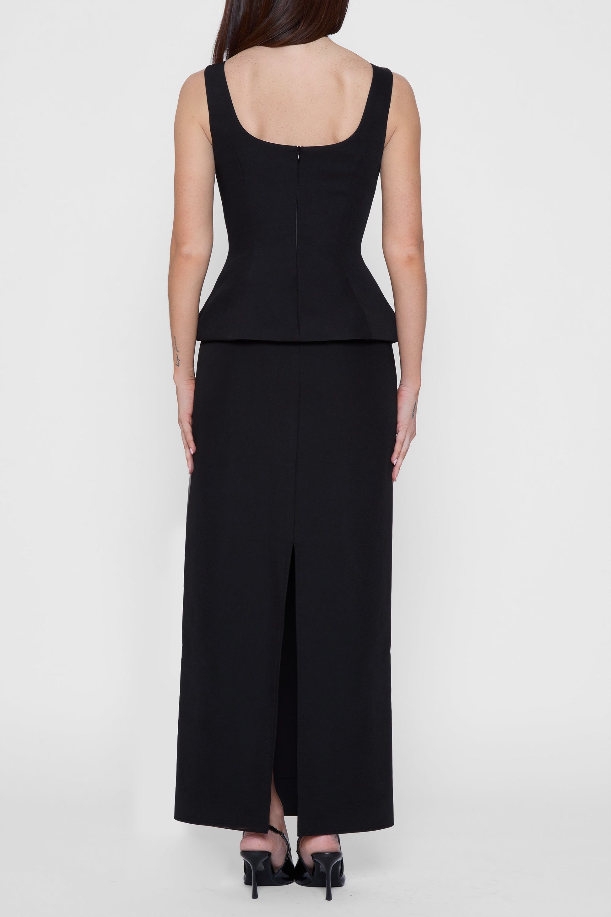Nevayah Siyah Orgu Maxi Etek | SKRT1015-BLK-XS | SKRT1015-BLK-S | SKRT1015-BLK-M | SKRT1015-BLK-L | SKRT1015-BLK-XL | SKRT1015-BLK-XXL