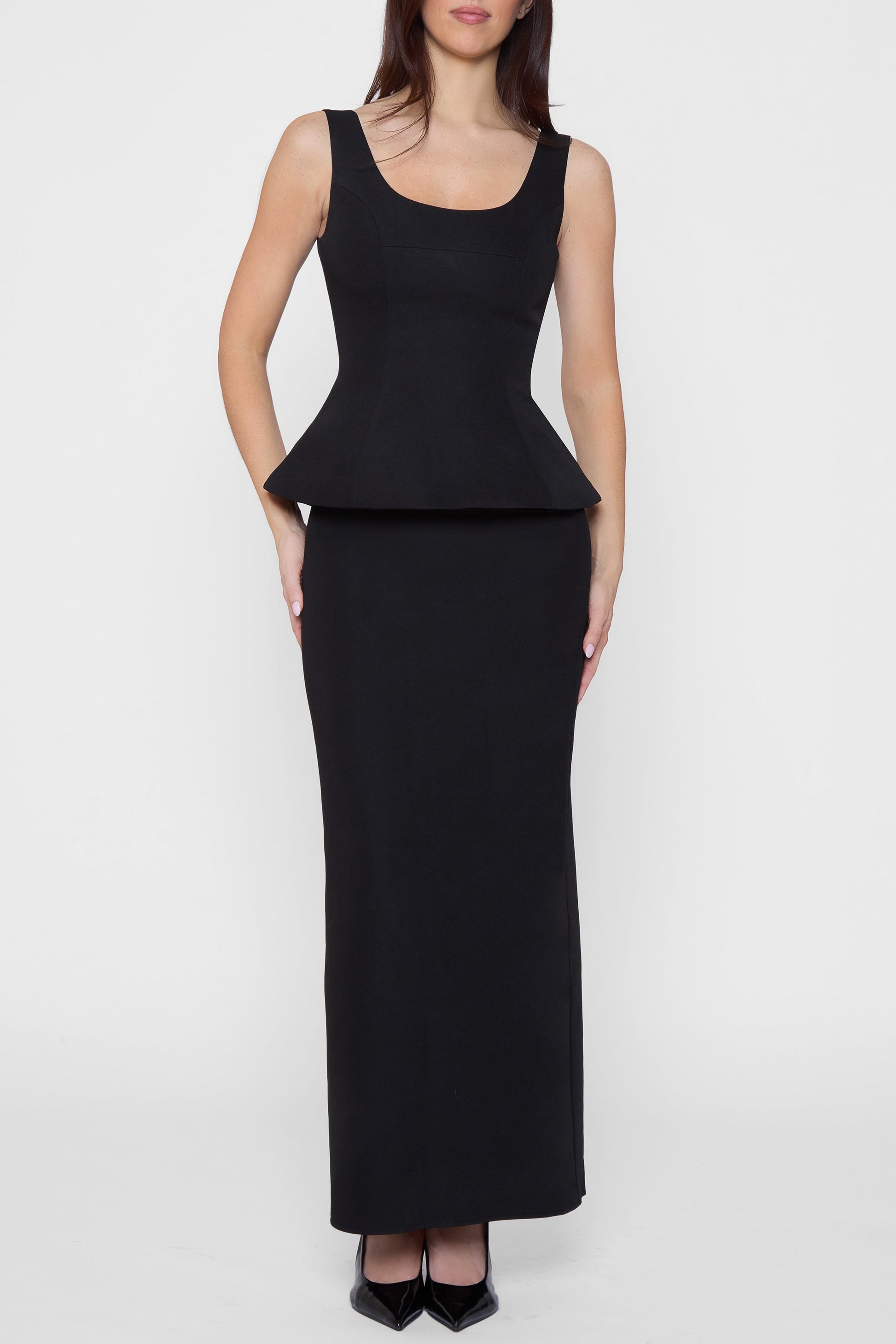 Nevayah Siyah Orgu Maxi Etek | SKRT1015-BLK-XS | SKRT1015-BLK-S | SKRT1015-BLK-M | SKRT1015-BLK-L | SKRT1015-BLK-XL | SKRT1015-BLK-XXL