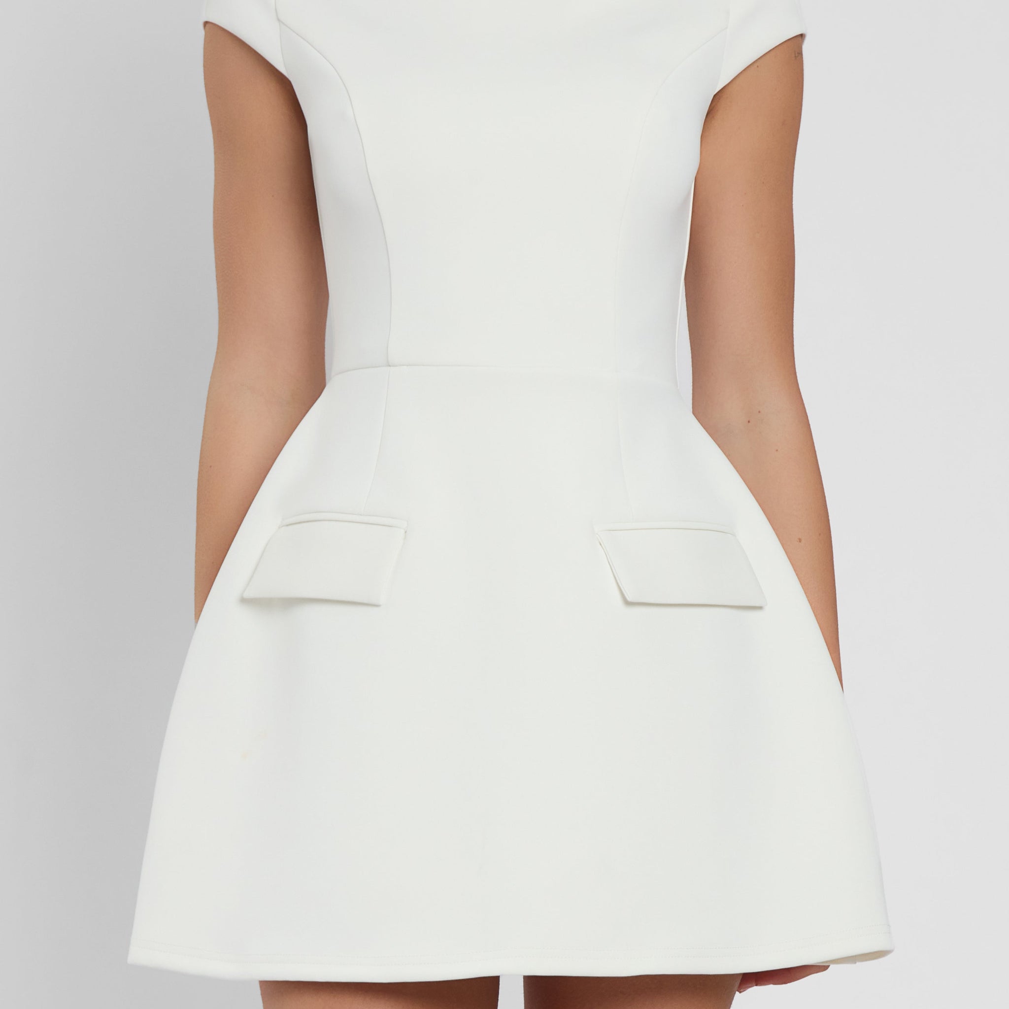 Acadia Short Sleeve Mini Dress | D1086-WHITE-XS | D1086-WHITE-S | D1086-WHITE-M | D1086-WHITE-L | D1086-WHITE-XL | D1086-WHITE-XXL