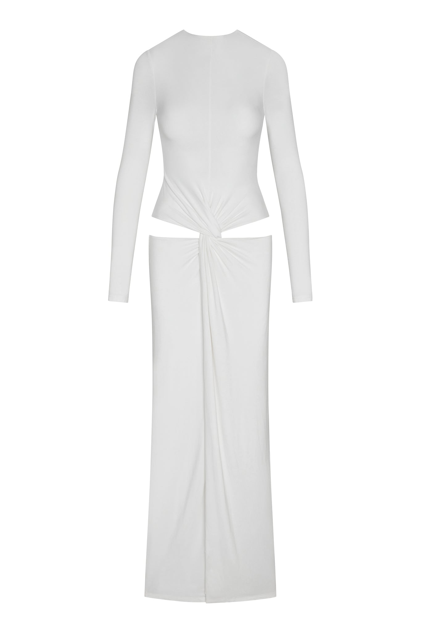 Azariah Kesik Detayli Maksi Elbise | D1149-WHITE-XS | D1149-WHITE-S | D1149-WHITE-M | D1149-WHITE-L | D1149-WHITE-XL | D1149-WHITE-XXL