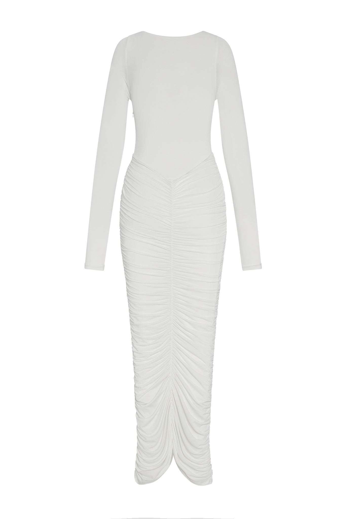 Haylen Drapeli Maksi Elbise | D1074-WHITE-XS | D1074-WHITE-S | D1074-WHITE-M | D1074-WHITE-L | D1074-WHITE-XL | D1074-WHITE-XXL