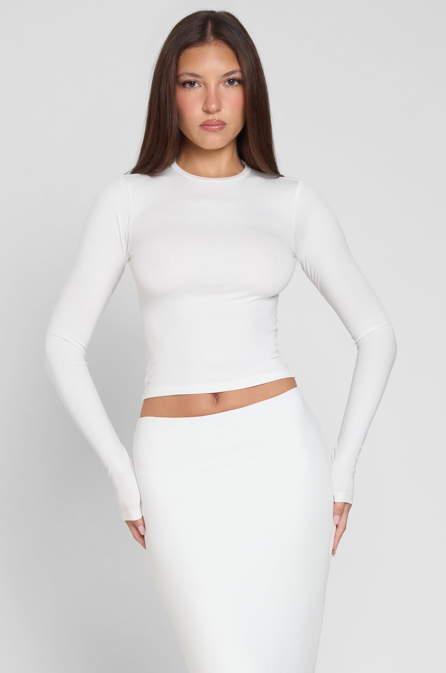 Mahi Akici Uzun Kol Bluz | T1013-WHITE-XS | T1013-WHITE-S | T1013-WHITE-M | T1013-WHITE-L | T1013-WHITE-XL | T1013-WHITE-XXL