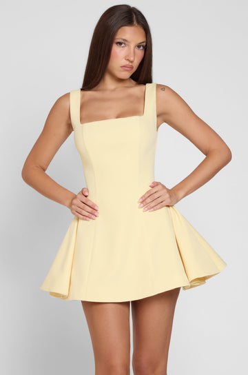 Adleigh Korseli Mini Elbise | D1087-YELLOW-XS | D1087-YELLOW-S | D1087-YELLOW-M | D1087-YELLOW-L | D1087-YELLOW-XL | D1087-YELLOW-XXL