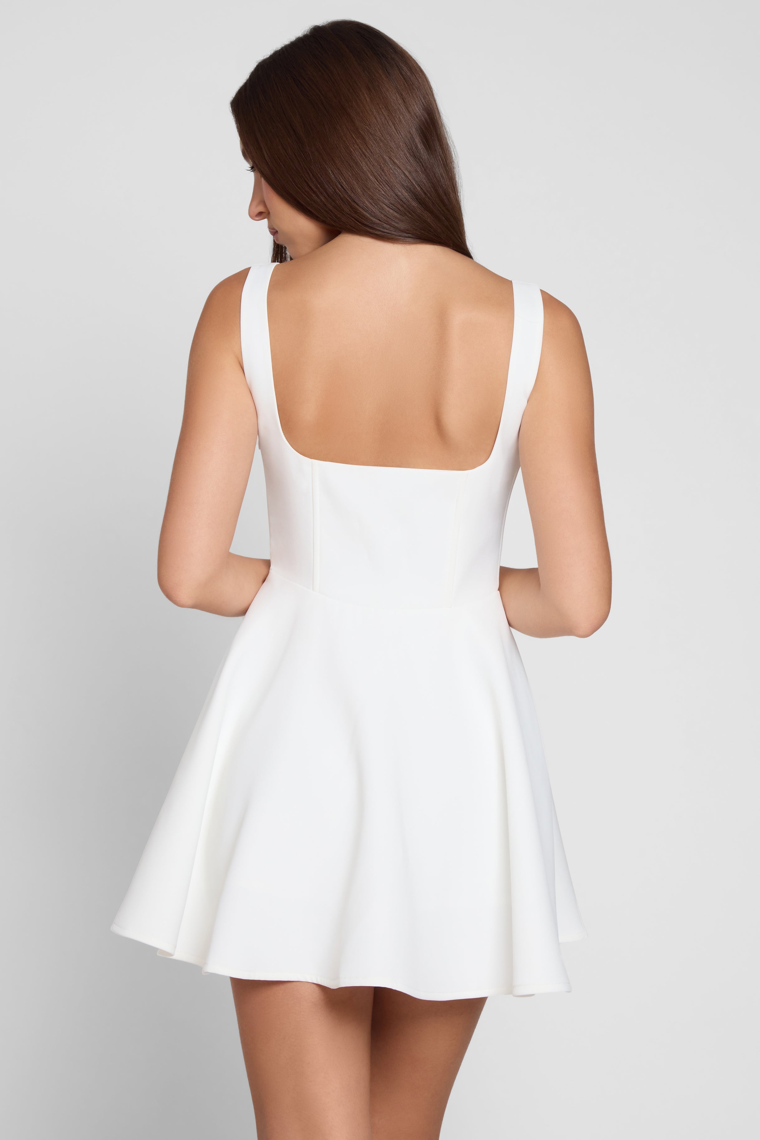 Ellis Korse Mini Elbise | D1094-WHITE-XS | D1094-WHITE-S | D1094-WHITE-M | D1094-WHITE-L | D1094-WHITE-XL | D1094-WHITE-XXL