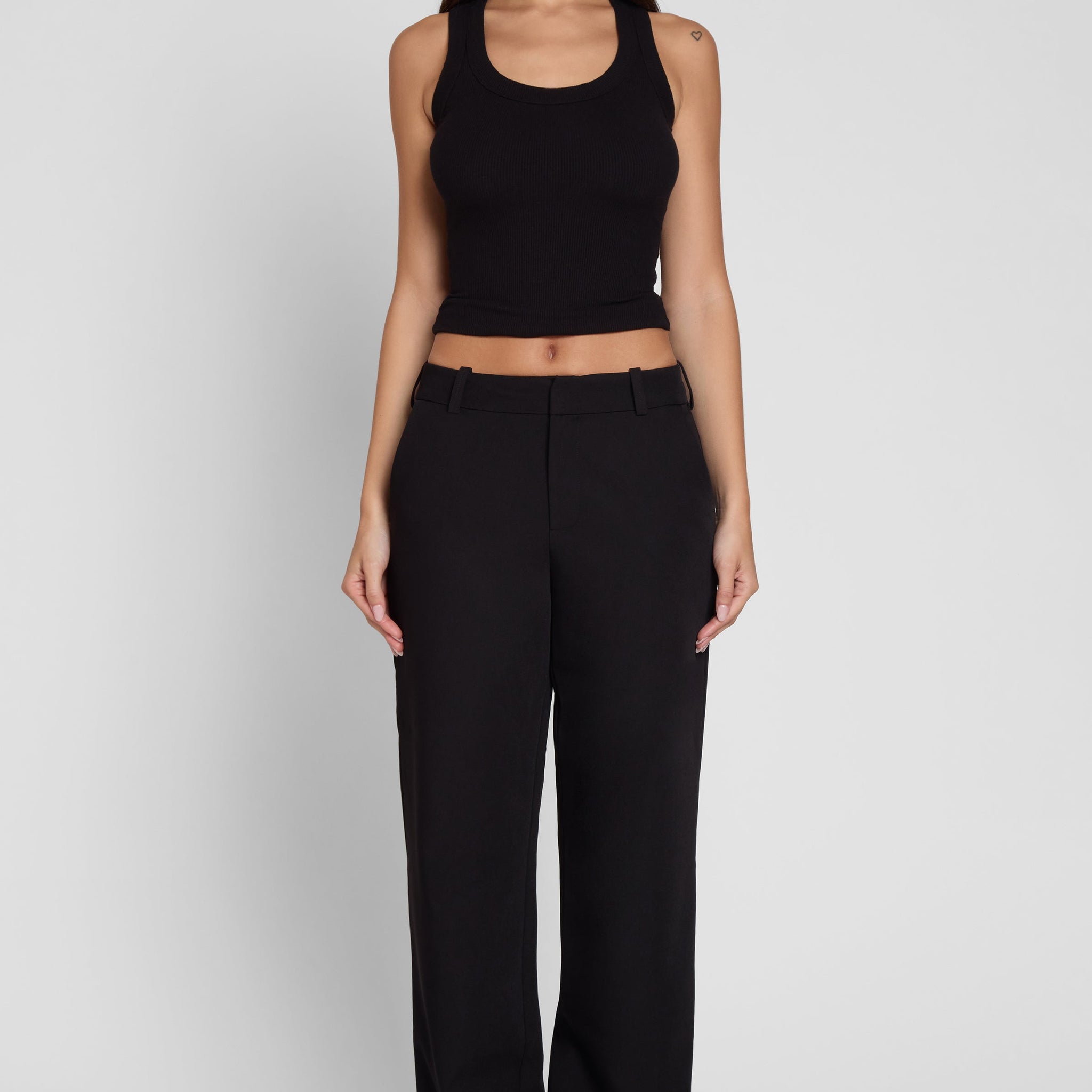 Corbyn Siyah Duz Paca Pantolon | P1001-BLK-XS | P1001-BLK-S | P1001-BLK-M | P1001-BLK-L | P1001-BLK-XL | P1001-BLK-XXL