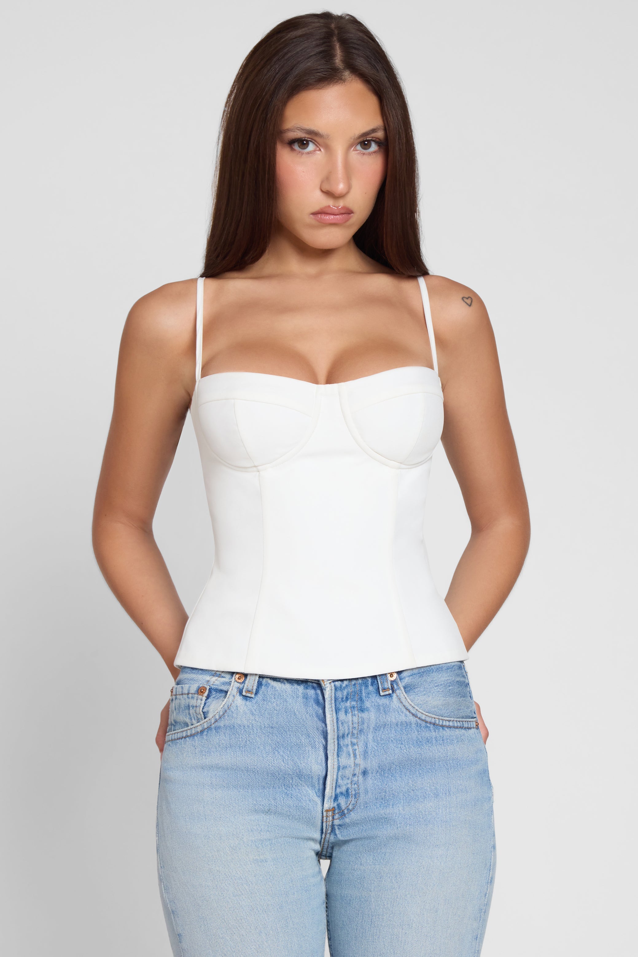 Autymn Bustiyer Korse Top | T1014-WHITE-XS | T1014-WHITE-S | T1014-WHITE-M | T1014-WHITE-L | T1014-WHITE-XL | T1014-WHITE-XXL
