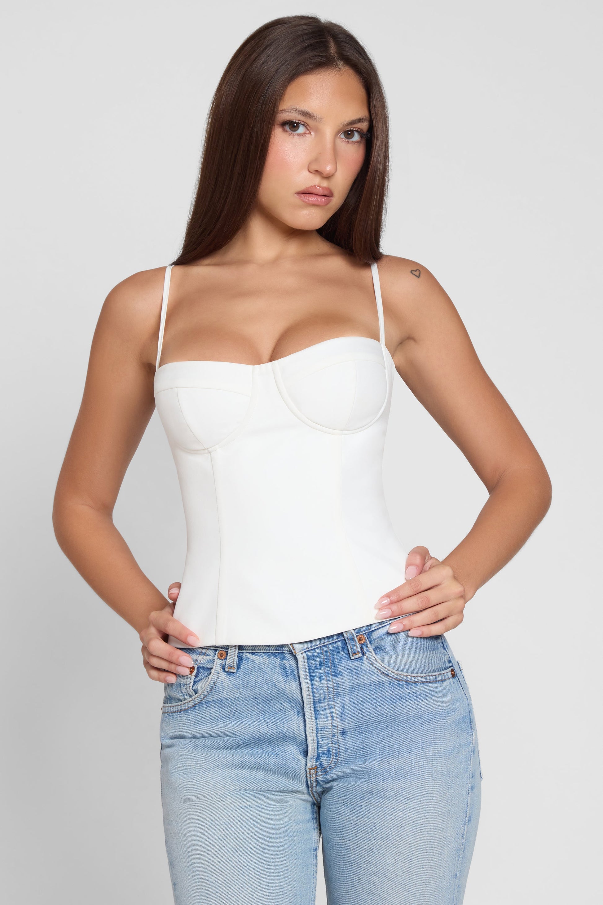 Autymn Bustiyer Korse Top | T1014-WHITE-XS | T1014-WHITE-S | T1014-WHITE-M | T1014-WHITE-L | T1014-WHITE-XL | T1014-WHITE-XXL
