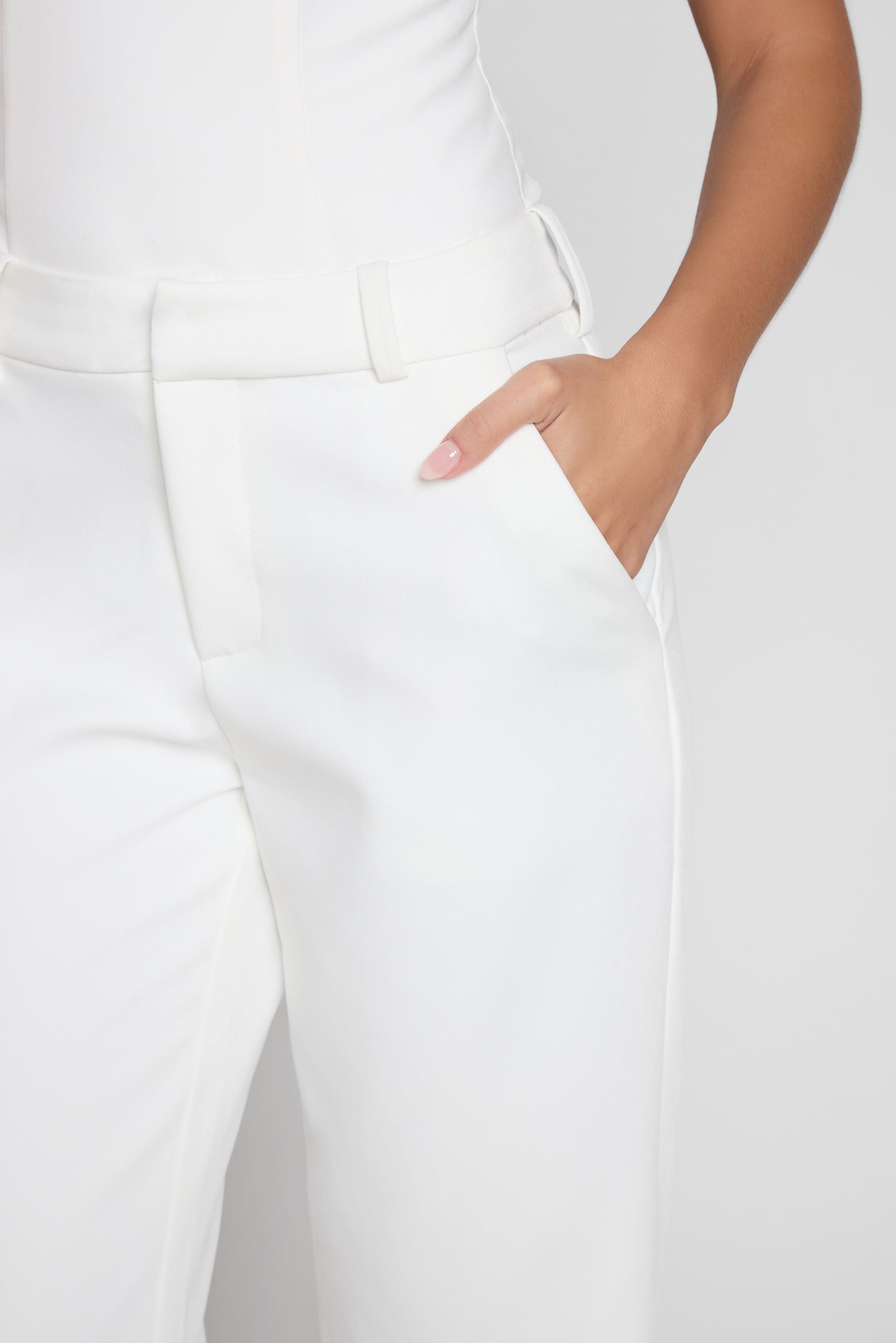 Aseel Duz Paca Beyaz Pantolon | P1001-WHITE-XS | P1001-WHITE-S | P1001-WHITE-M | P1001-WHITE-L | P1001-WHITE-XL | P1001-WHITE-XXL