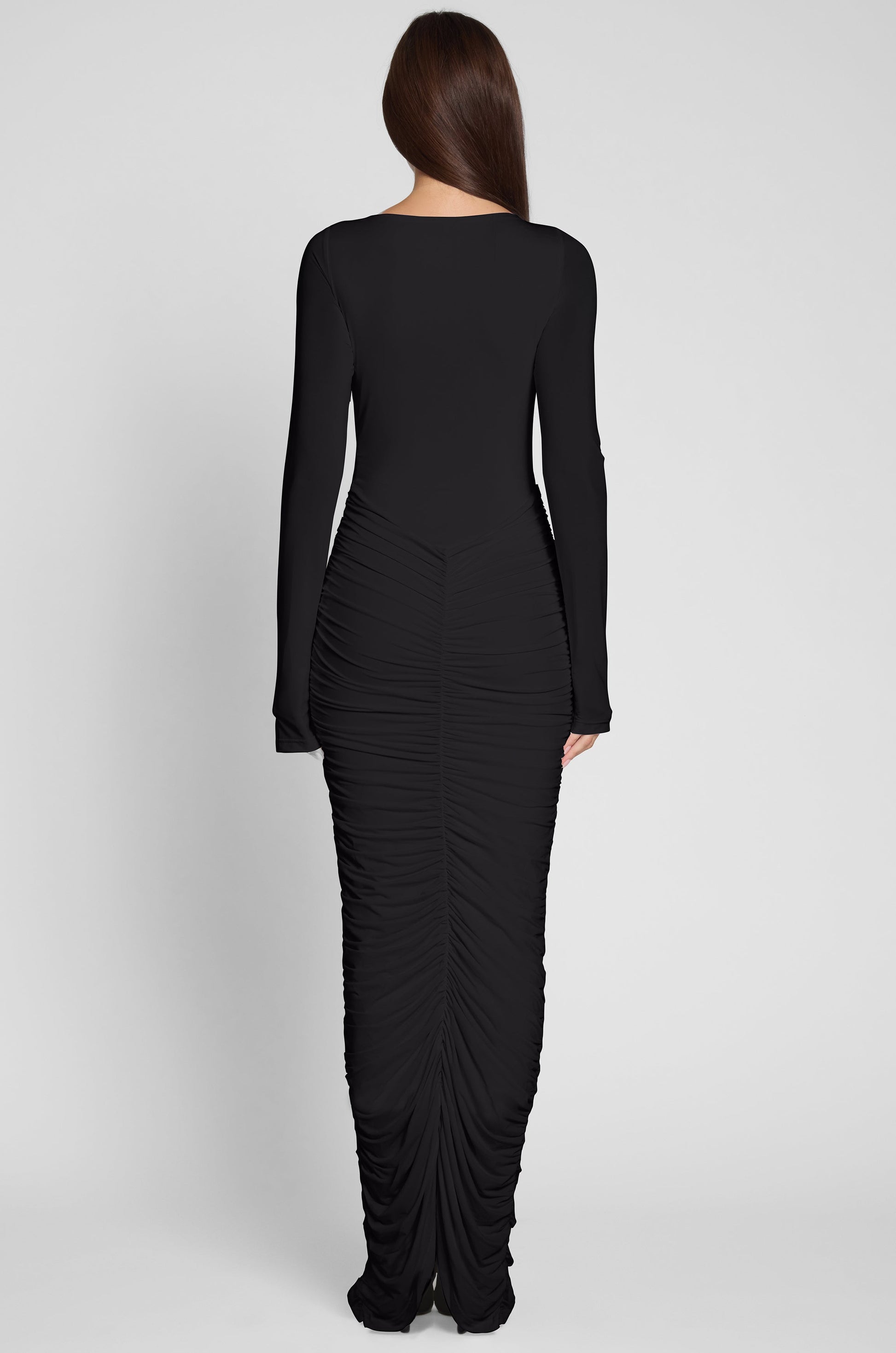 Aliyah Buzgulu Maxi Elbise | D1074-BLK-XS | D1074-BLK-S | D1074-BLK-M | D1074-BLK-L | D1074-BLK-XL | D1074-BLK-XXL