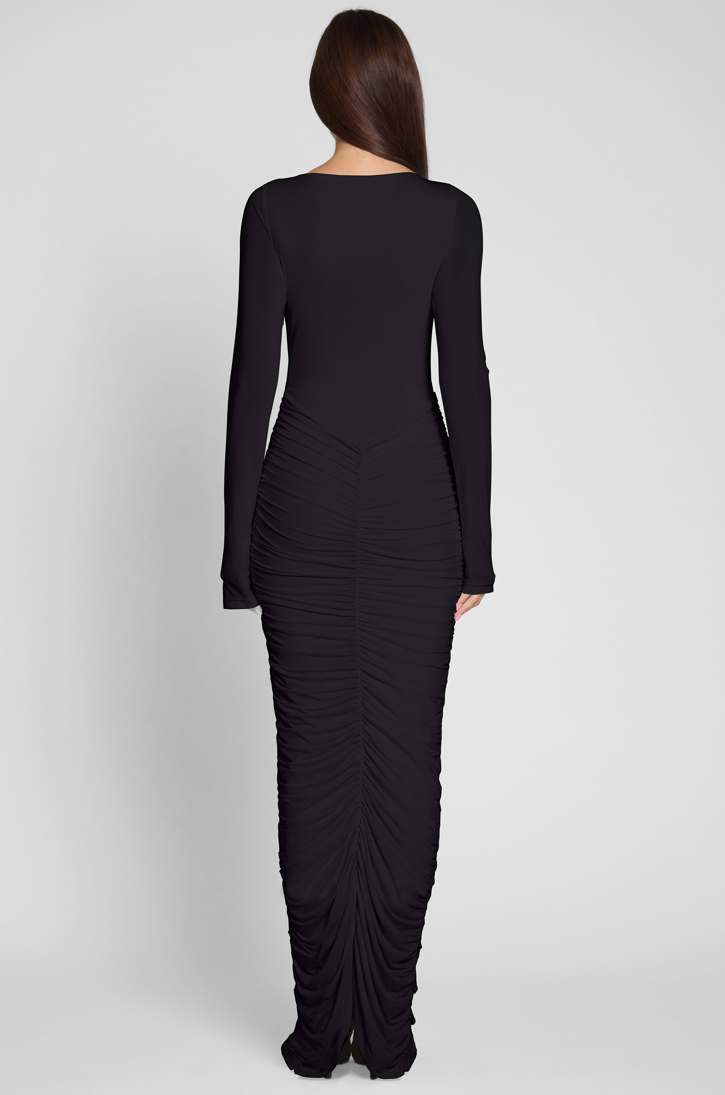 Aliyah Buzgulu Maxi Elbise | D1074-BLK-XS | D1074-BLK-S | D1074-BLK-M | D1074-BLK-L | D1074-BLK-XL | D1074-BLK-XXL