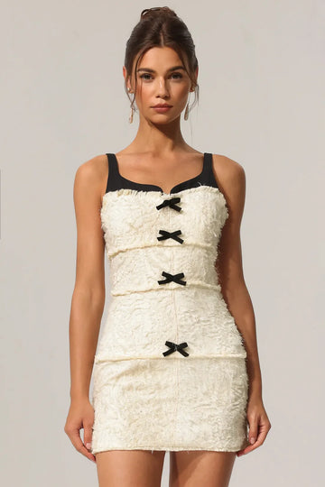 Rivka Straplez Fiyonklu Mini Elbise | S | M | L