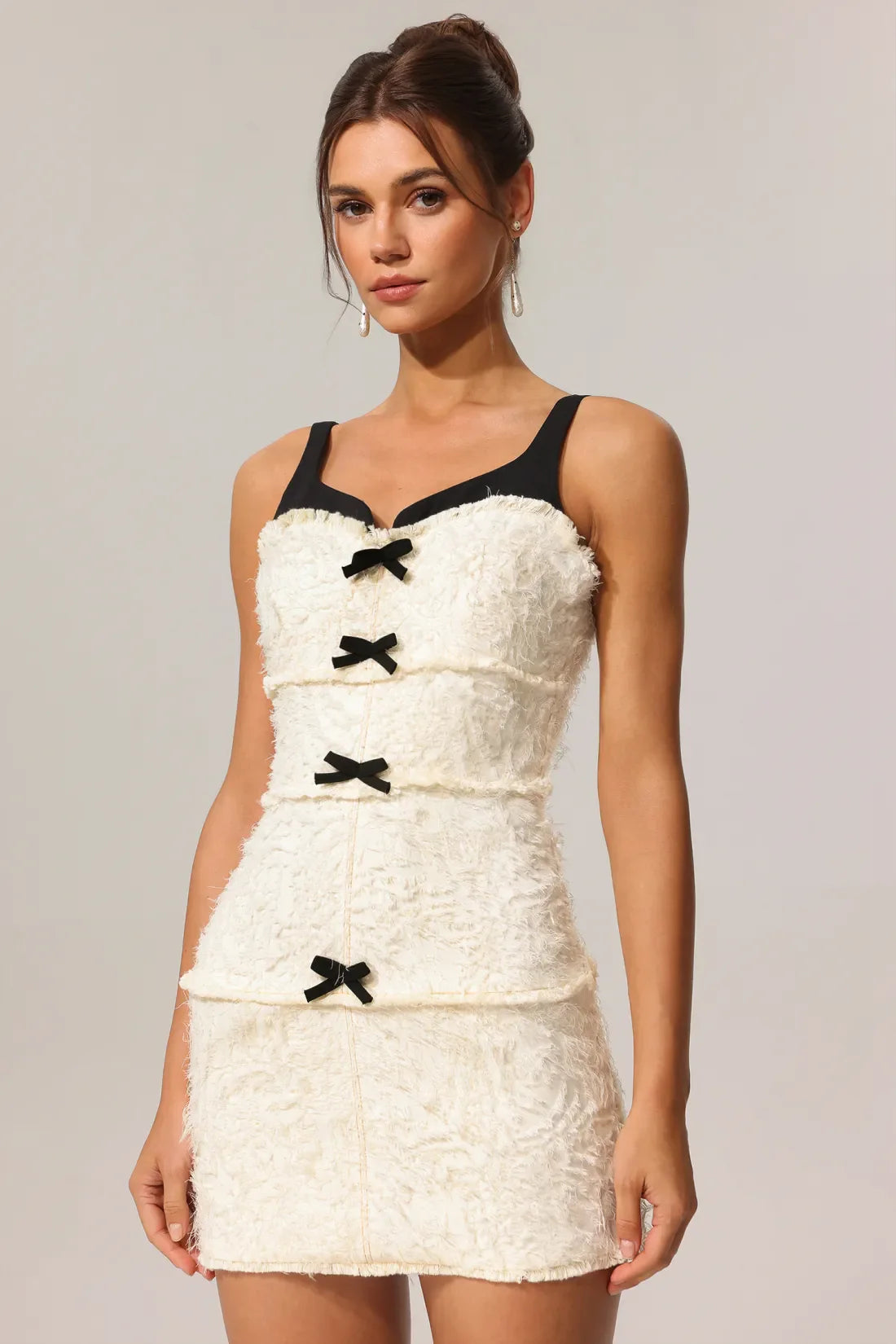 Rivka Straplez Fiyonklu Mini Elbise | S | M | L
