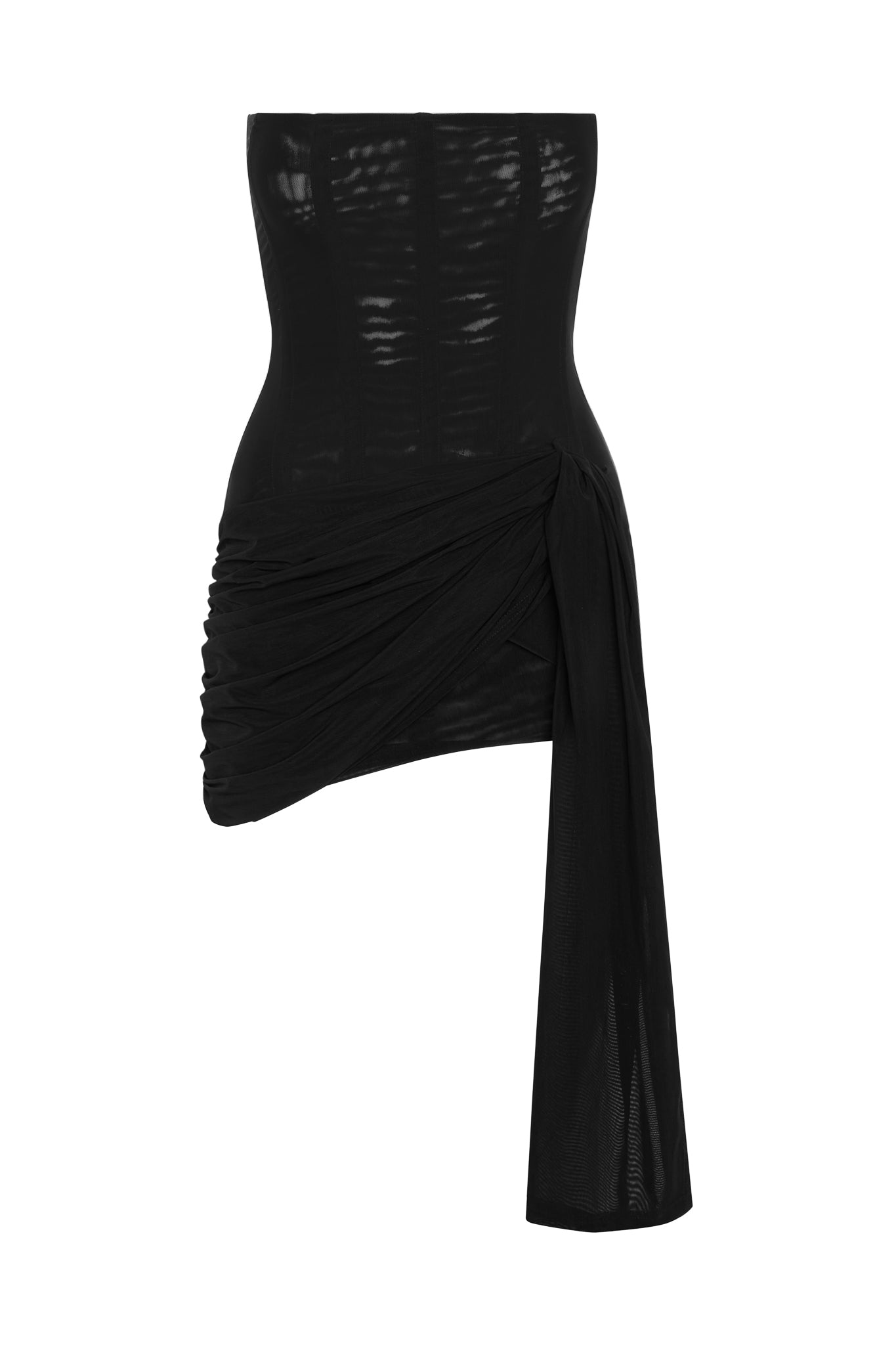Jamisyn Mesh Korse Mini Elbise | D1120-BLK-XS | D1120-BLK-S | D1120-BLK-M | D1120-BLK-L | D1120-BLK-XL | D1120-BLK-XXL