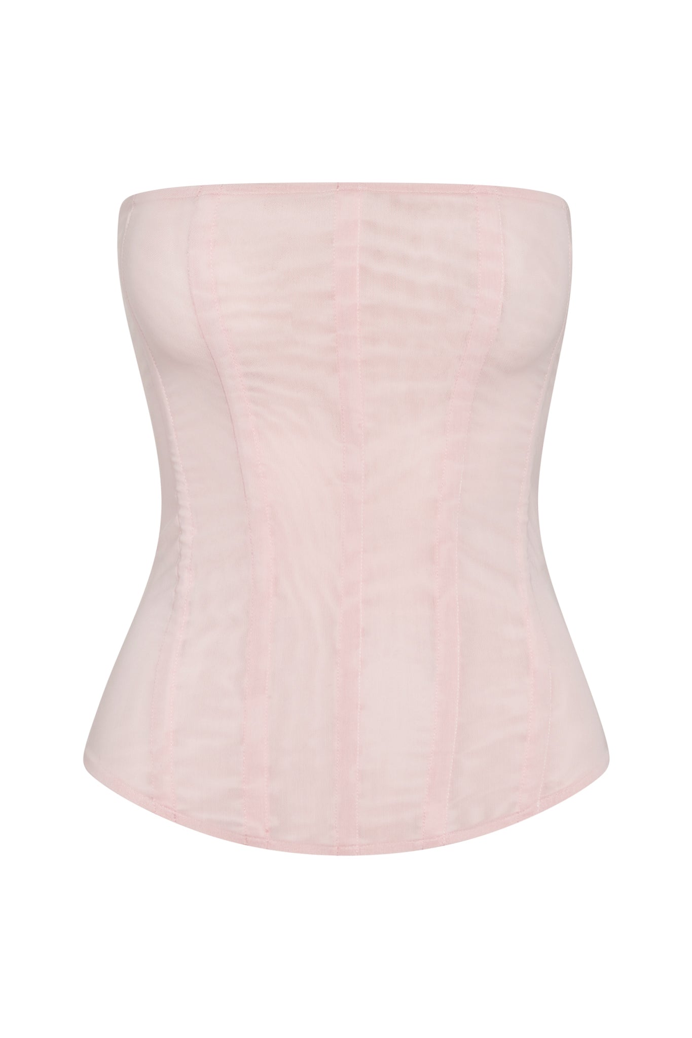 Isra Pink Mesh Corset Top | T1016-PINK-XS | T1016-PINK-S | T1016-PINK-M | T1016-PINK-L | T1016-PINK-XL | T1016-PINK-XXL