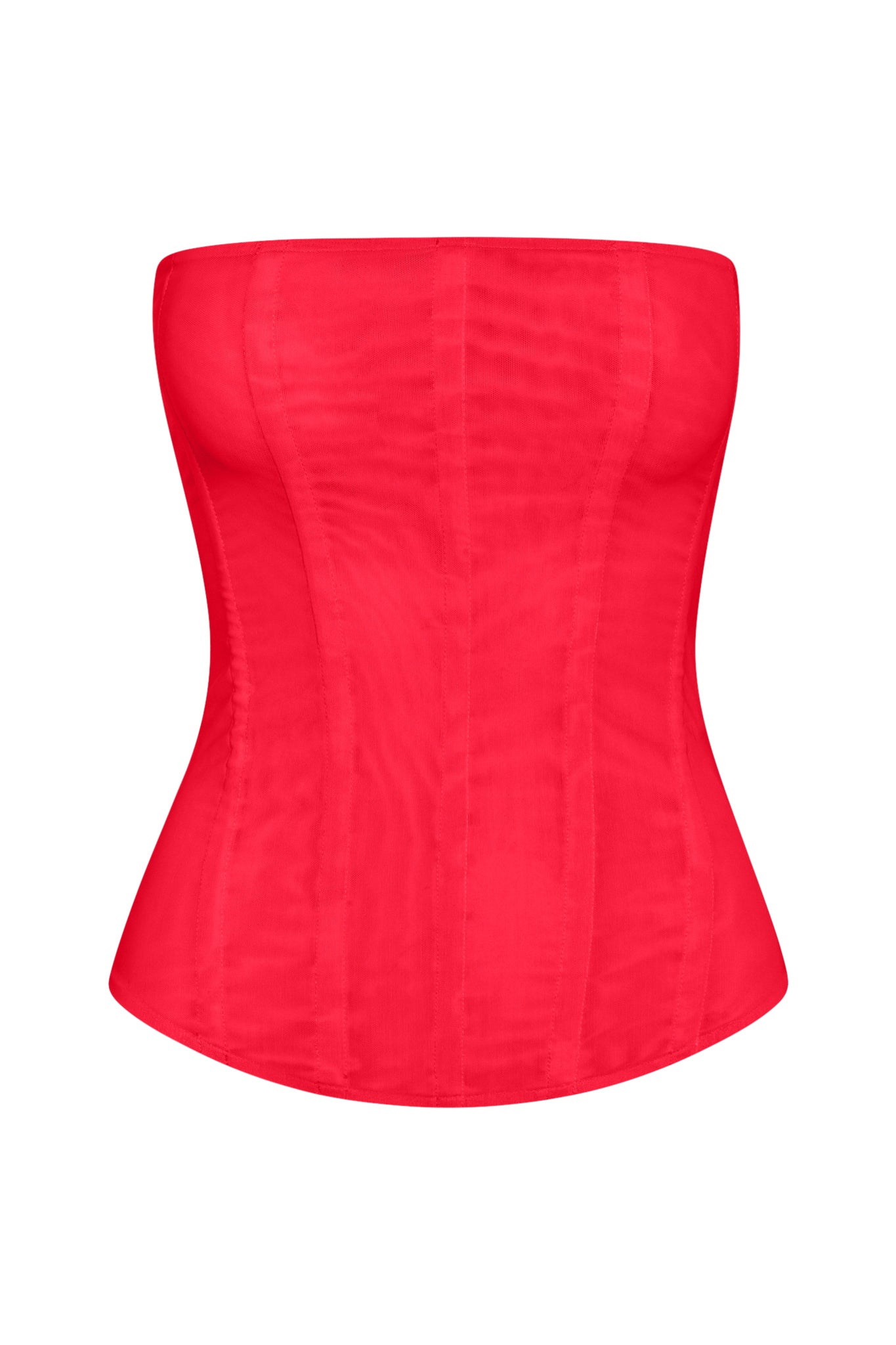 Patricia Kirmizi Mesh Korse Ust | T1016-RED-XS | T1016-RED-S | T1016-RED-M | T1016-RED-L | T1016-RED-XL | T1016-RED-XXL