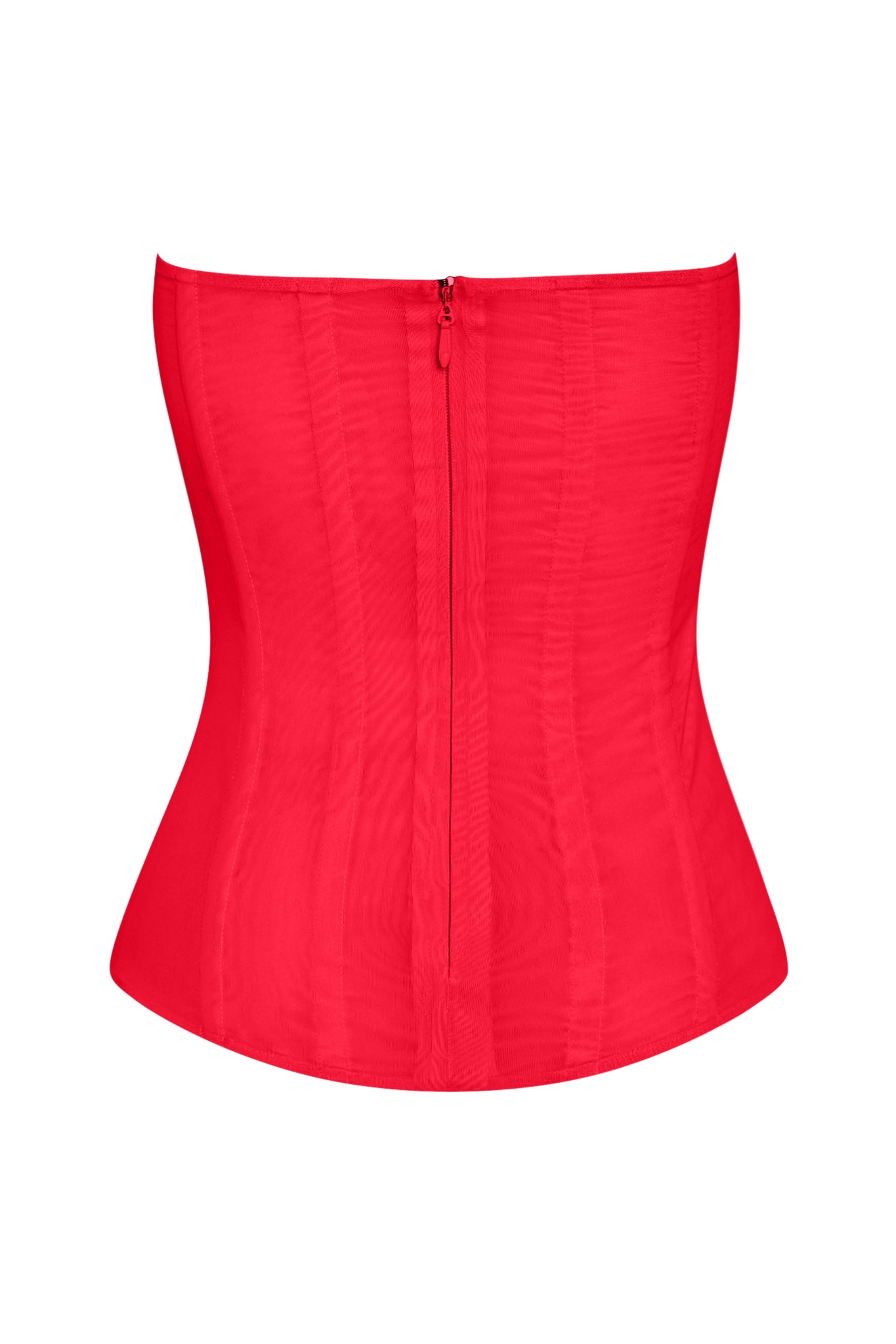 Patricia Kirmizi Mesh Korse Ust | T1016-RED-XS | T1016-RED-S | T1016-RED-M | T1016-RED-L | T1016-RED-XL | T1016-RED-XXL