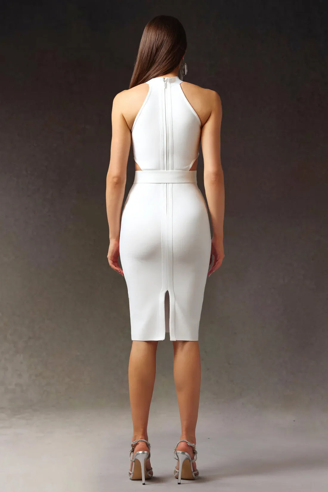 Avianah Halter Midi Elbise | S-Beyaz | M-Beyaz | L-Beyaz | Xl-Beyaz | Xxl-Beyaz