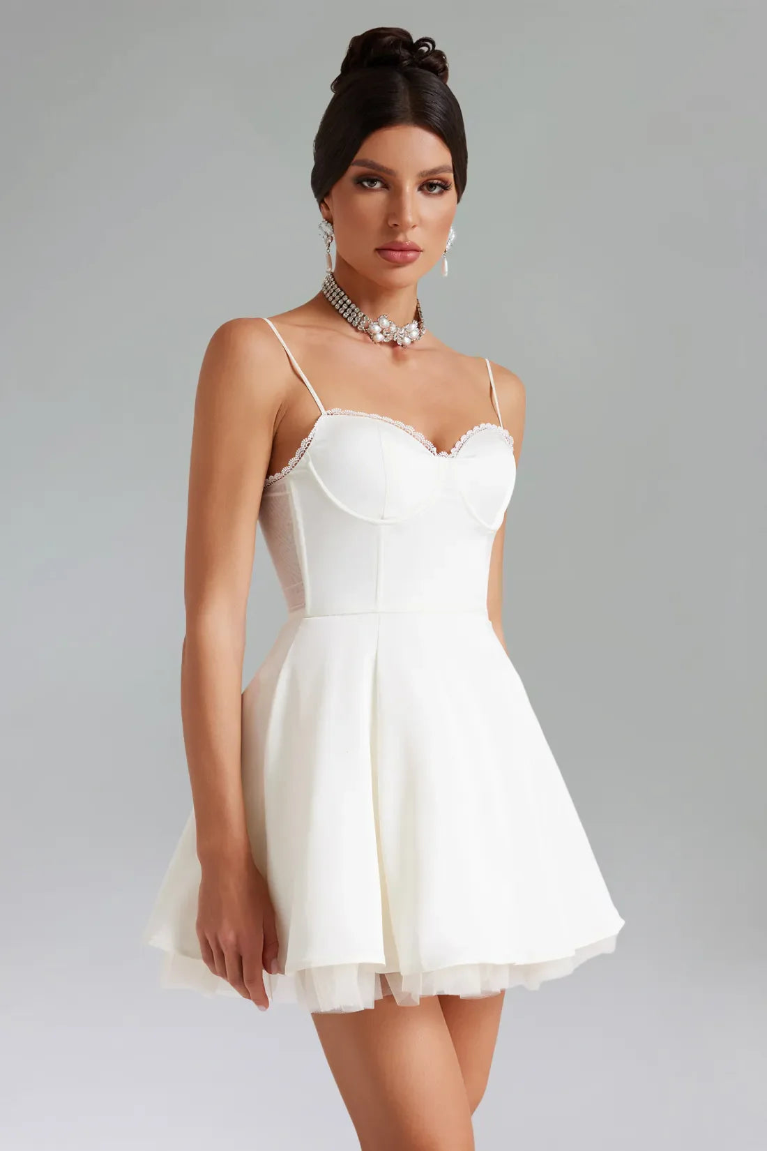Corbyn Halter Klos Mini Elbise | S-Bej | M-Bej | L-Bej | Xl-Bej