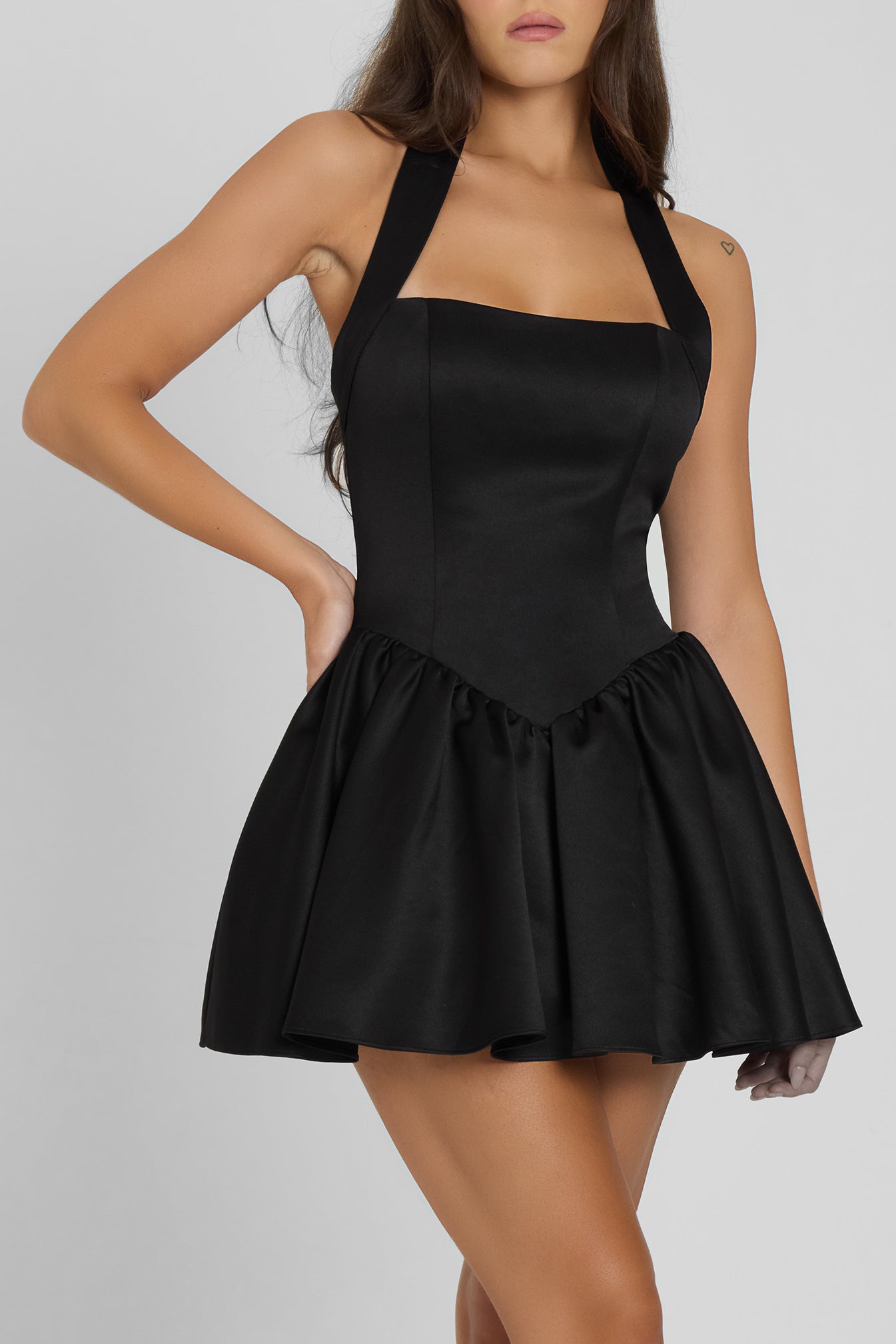 Alliana Mini Korse Elbise | D1027-BLK-XS | D1027-BLK-S | D1027-BLK-M | D1027-BLK-L | D1027-BLK-XL | D1027-BLK-XXL