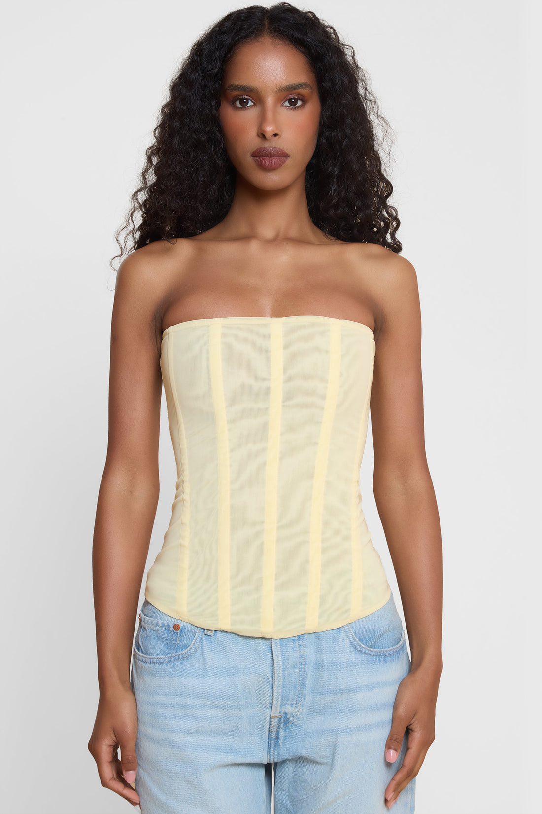 Leanne Straplez File Korse Ust | T1016-YELLOW-XS | T1016-YELLOW-S | T1016-YELLOW-M | T1016-YELLOW-L | T1016-YELLOW-XL | T1016-YELLOW-XXL