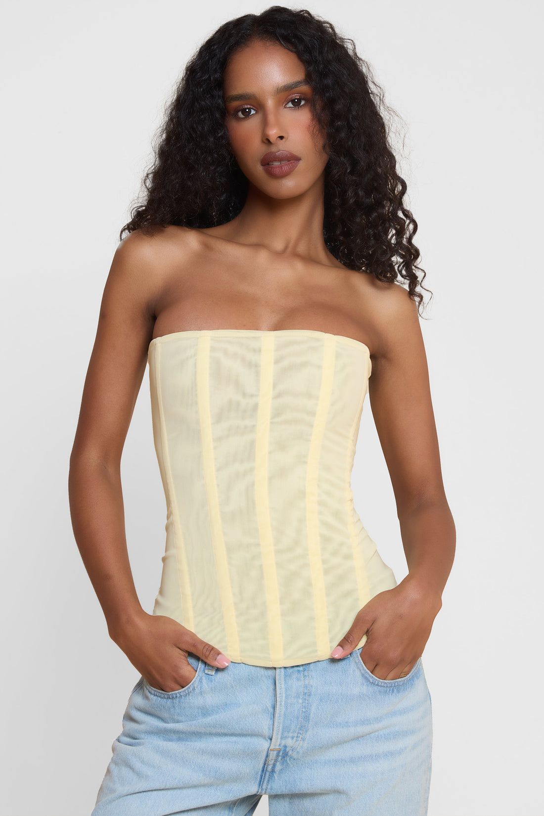Leanne Straplez File Korse Ust | T1016-YELLOW-XS | T1016-YELLOW-S | T1016-YELLOW-M | T1016-YELLOW-L | T1016-YELLOW-XL | T1016-YELLOW-XXL