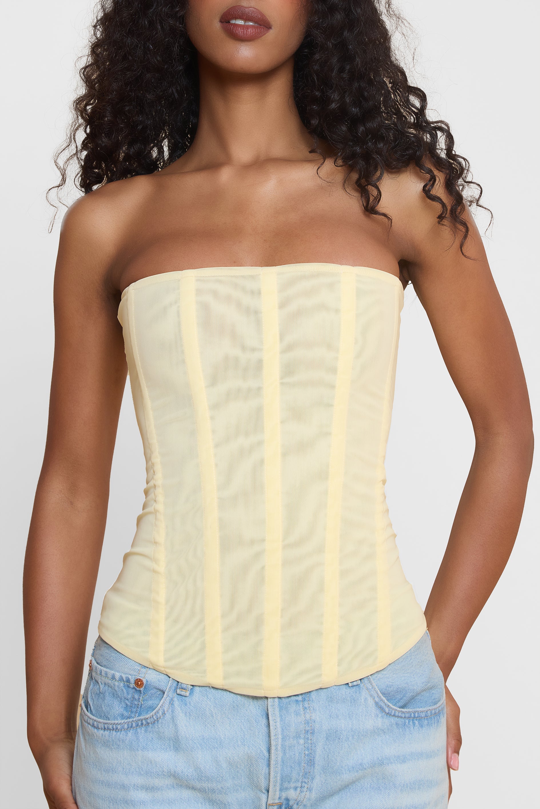 Leanne Straplez File Korse Ust | T1016-YELLOW-XS | T1016-YELLOW-S | T1016-YELLOW-M | T1016-YELLOW-L | T1016-YELLOW-XL | T1016-YELLOW-XXL