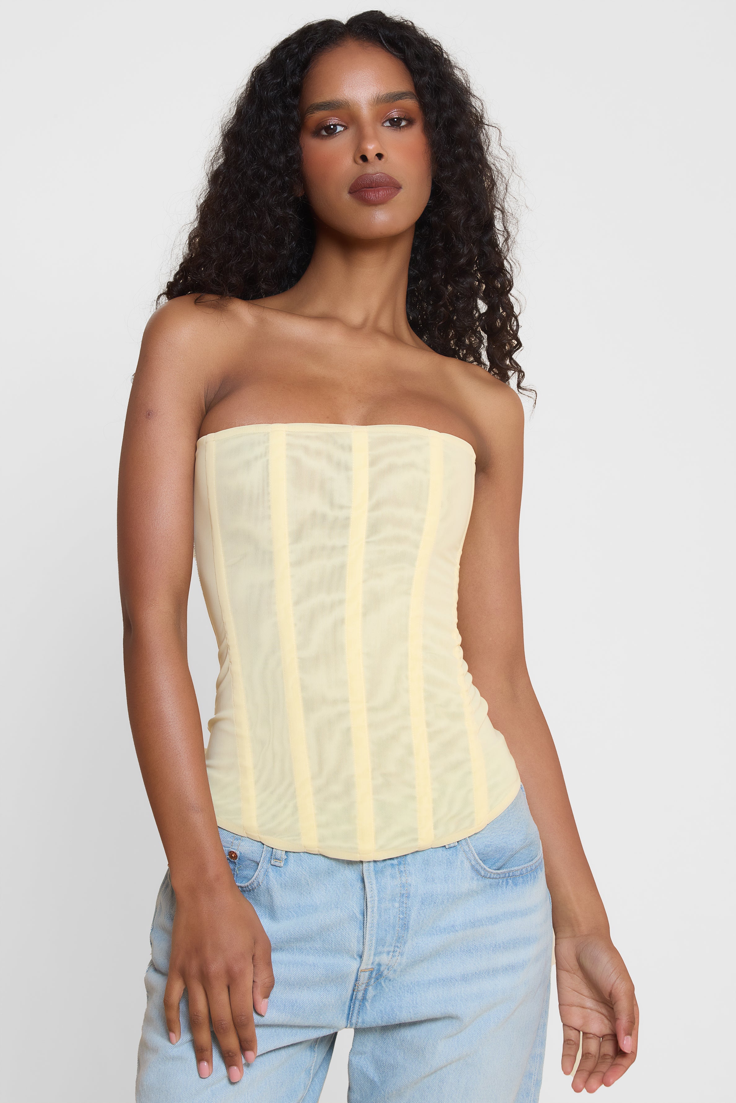 Leanne Straplez File Korse Ust | T1016-YELLOW-XS | T1016-YELLOW-S | T1016-YELLOW-M | T1016-YELLOW-L | T1016-YELLOW-XL | T1016-YELLOW-XXL