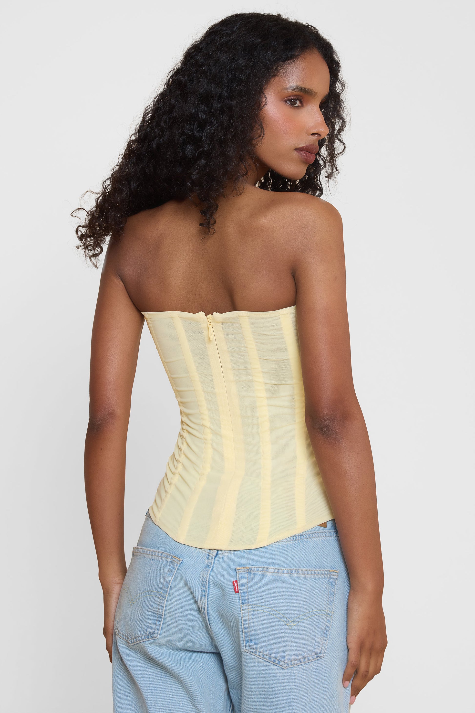 Leanne Straplez File Korse Ust | T1016-YELLOW-XS | T1016-YELLOW-S | T1016-YELLOW-M | T1016-YELLOW-L | T1016-YELLOW-XL | T1016-YELLOW-XXL