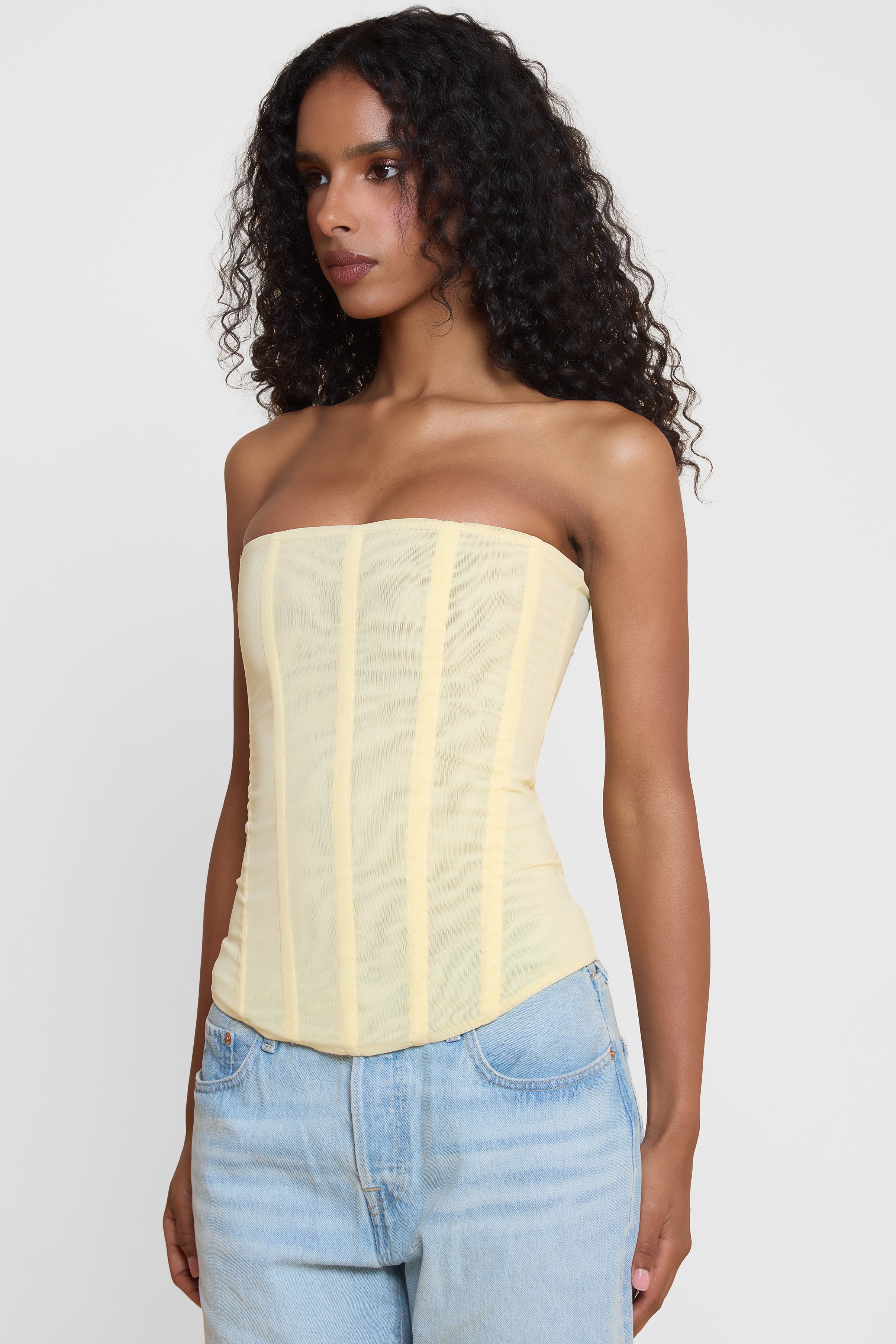 Leanne Straplez File Korse Ust | T1016-YELLOW-XS | T1016-YELLOW-S | T1016-YELLOW-M | T1016-YELLOW-L | T1016-YELLOW-XL | T1016-YELLOW-XXL