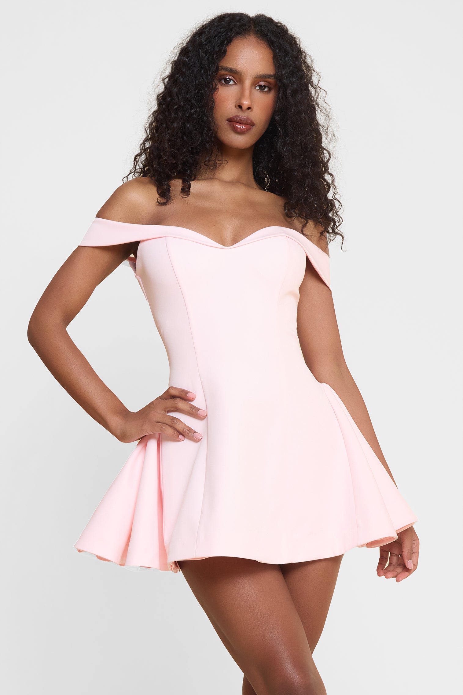 Zadie Korse Mini Elbise | D1051-PINK-XS | D1051-PINK-S | D1051-PINK-M | D1051-PINK-L | D1051-PINK-XL | D1051-PINK-XXL