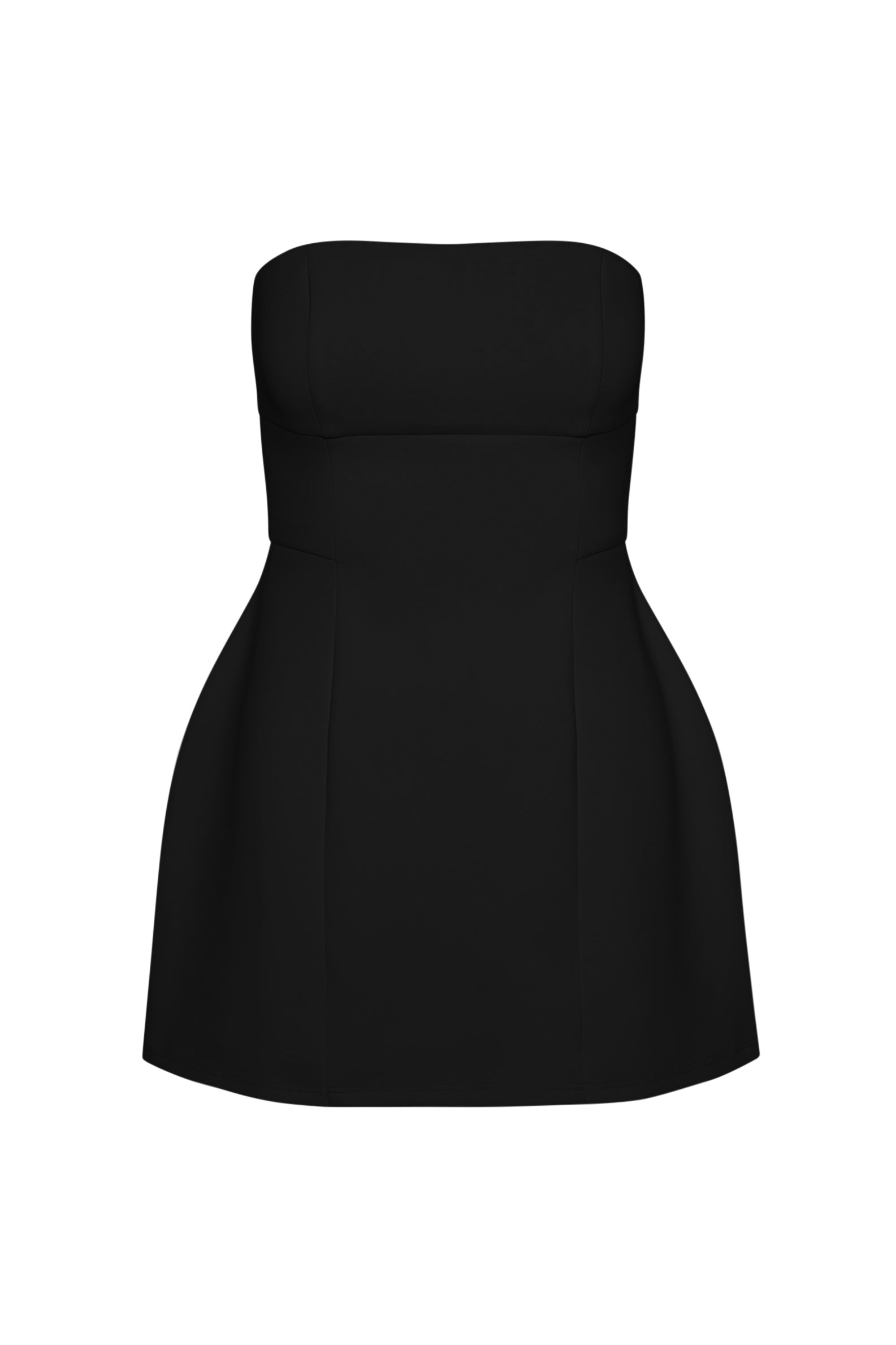 Maribelle Straplez Mini Elbise | D1049-BLK-XS | D1049-BLK-S | D1049-BLK-M | D1049-BLK-L | D1049-BLK-XL | D1049-BLK-XXL