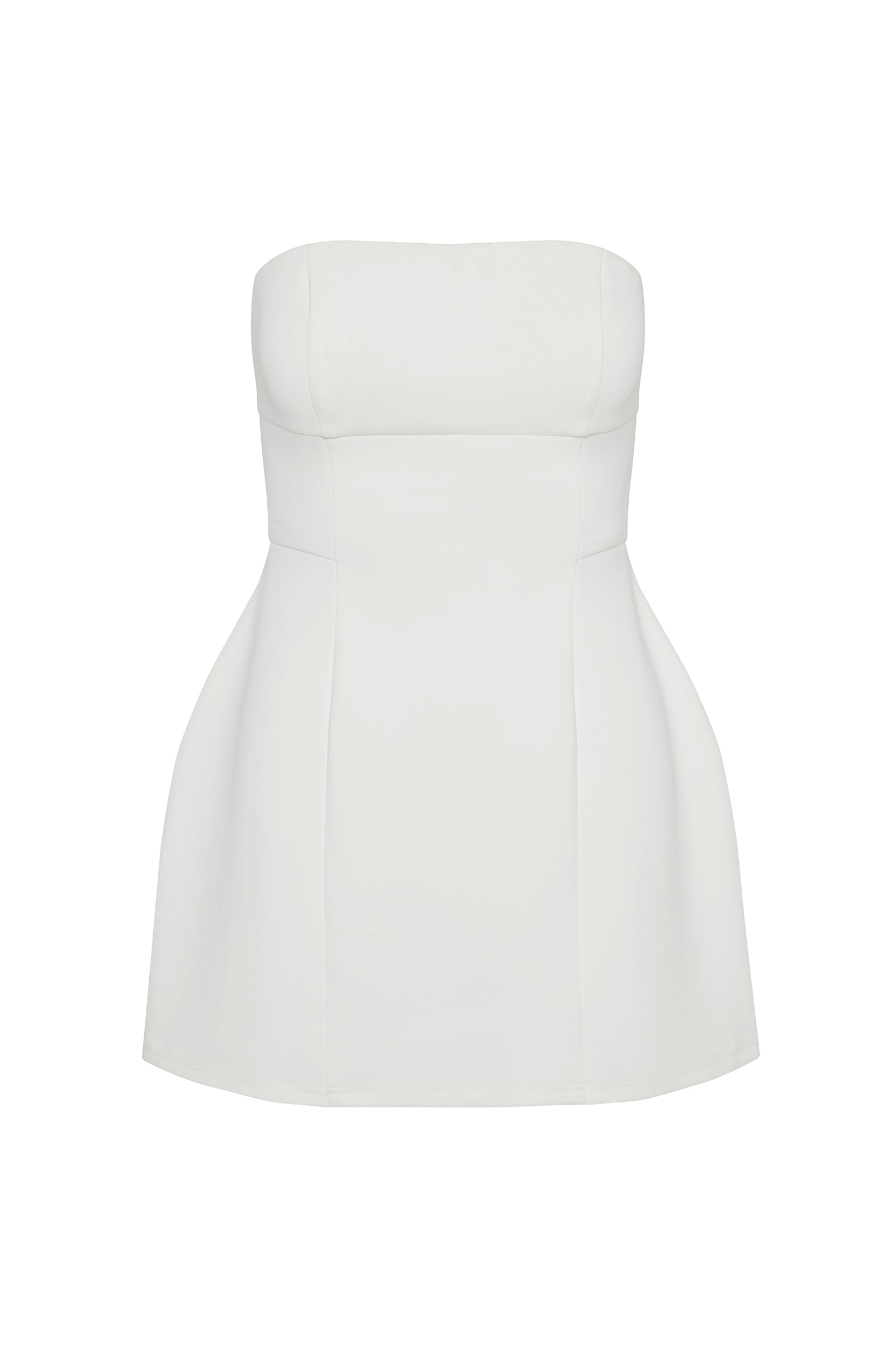 Ellieana Straplez Mini Elbise | D1049-WHITE-XS | D1049-WHITE-S | D1049-WHITE-M | D1049-WHITE-L | D1049-WHITE-XL | D1049-WHITE-XXL