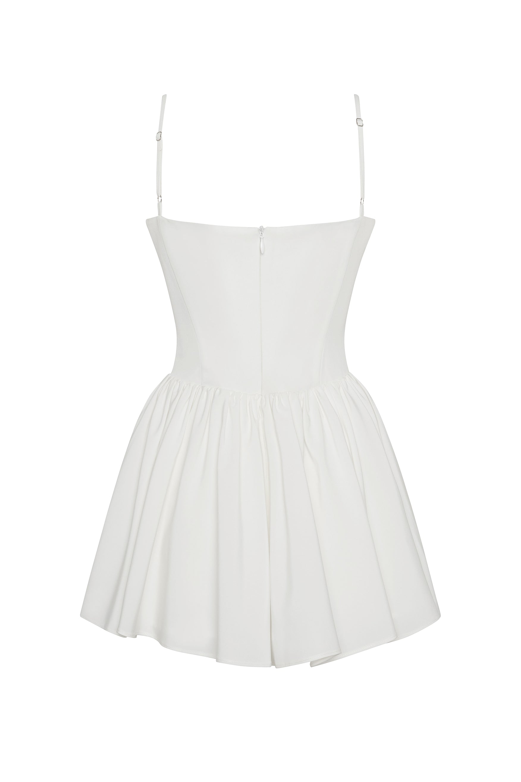 Ainsley Bustiyer Mini Elbise | D1055-WHITE-XS | D1055-WHITE-S | D1055-WHITE-M | D1055-WHITE-L | D1055-WHITE-XL | D1055-WHITE-XXL
