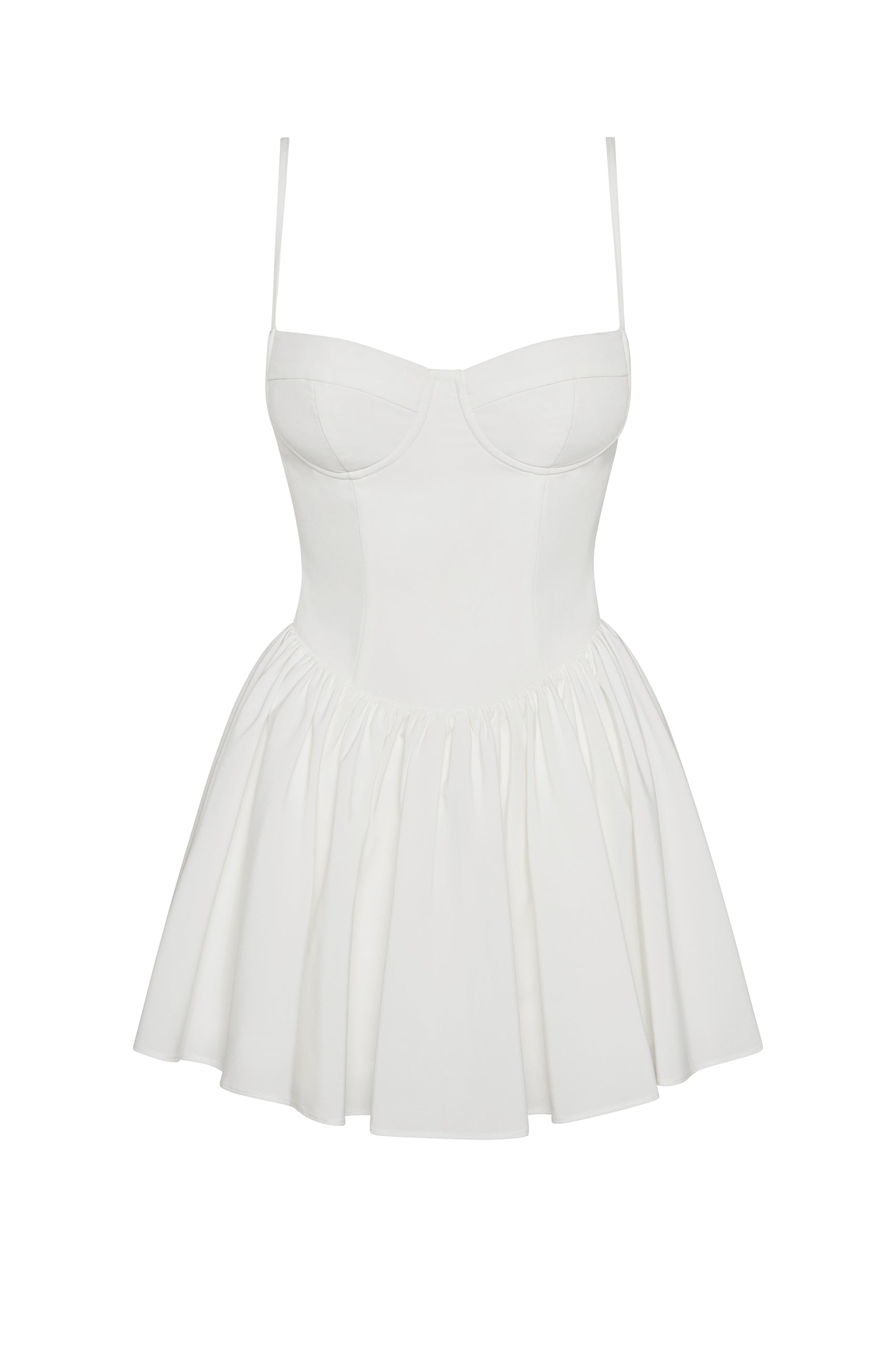 Ainsley Bustiyer Mini Elbise | D1055-WHITE-XS | D1055-WHITE-S | D1055-WHITE-M | D1055-WHITE-L | D1055-WHITE-XL | D1055-WHITE-XXL