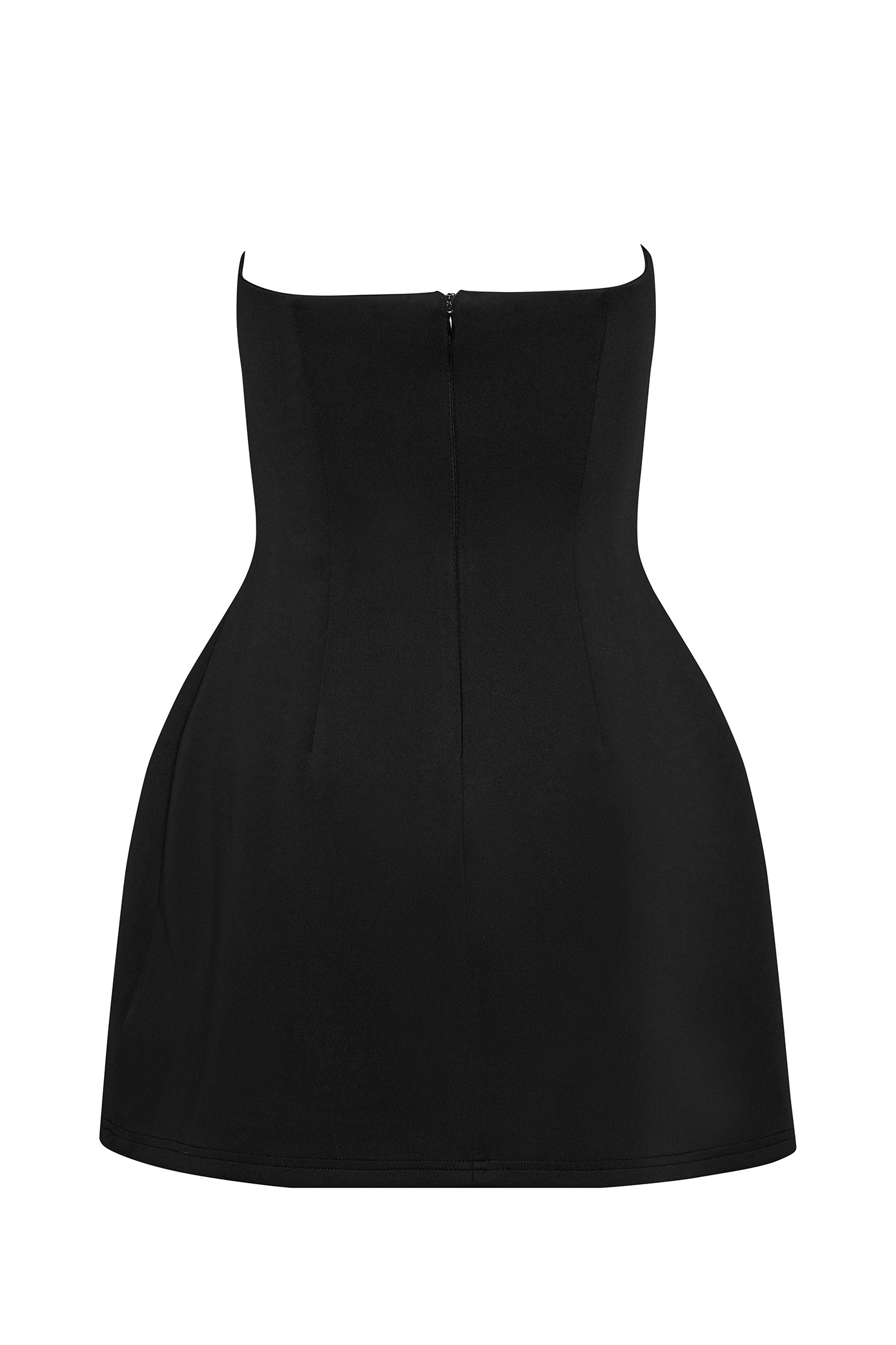 Emerald Askisiz Mini Elbise | D1078-BLK-XS | D1078-BLK-S | D1078-BLK-M | D1078-BLK-L | D1078-BLK-XL | D1078-BLK-XXL