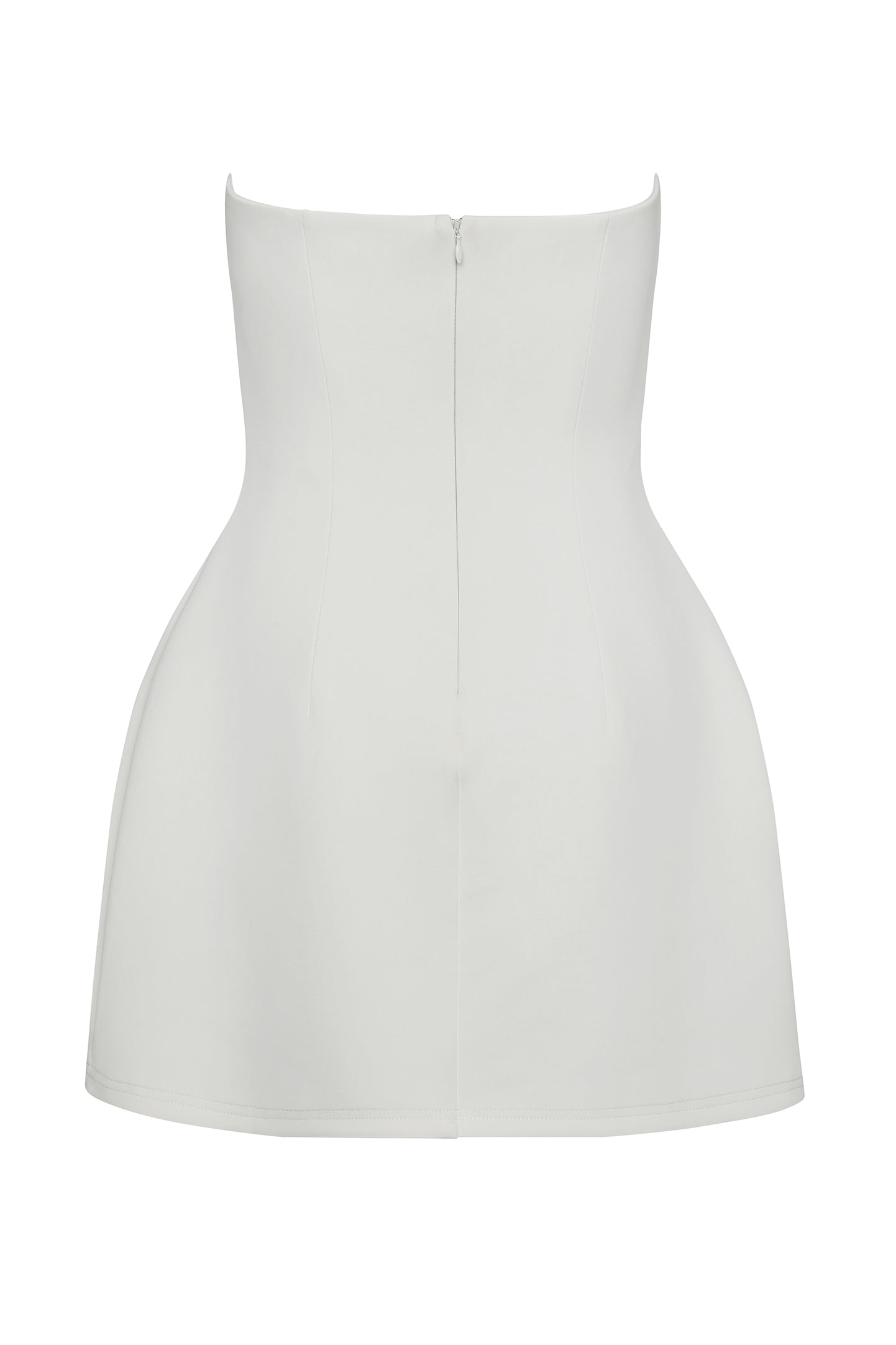 Hazelynn Straplez Mini Elbise | D1078-WHITE-XS | D1078-WHITE-S | D1078-WHITE-M | D1078-WHITE-L | D1078-WHITE-XL | D1078-WHITE-XXL