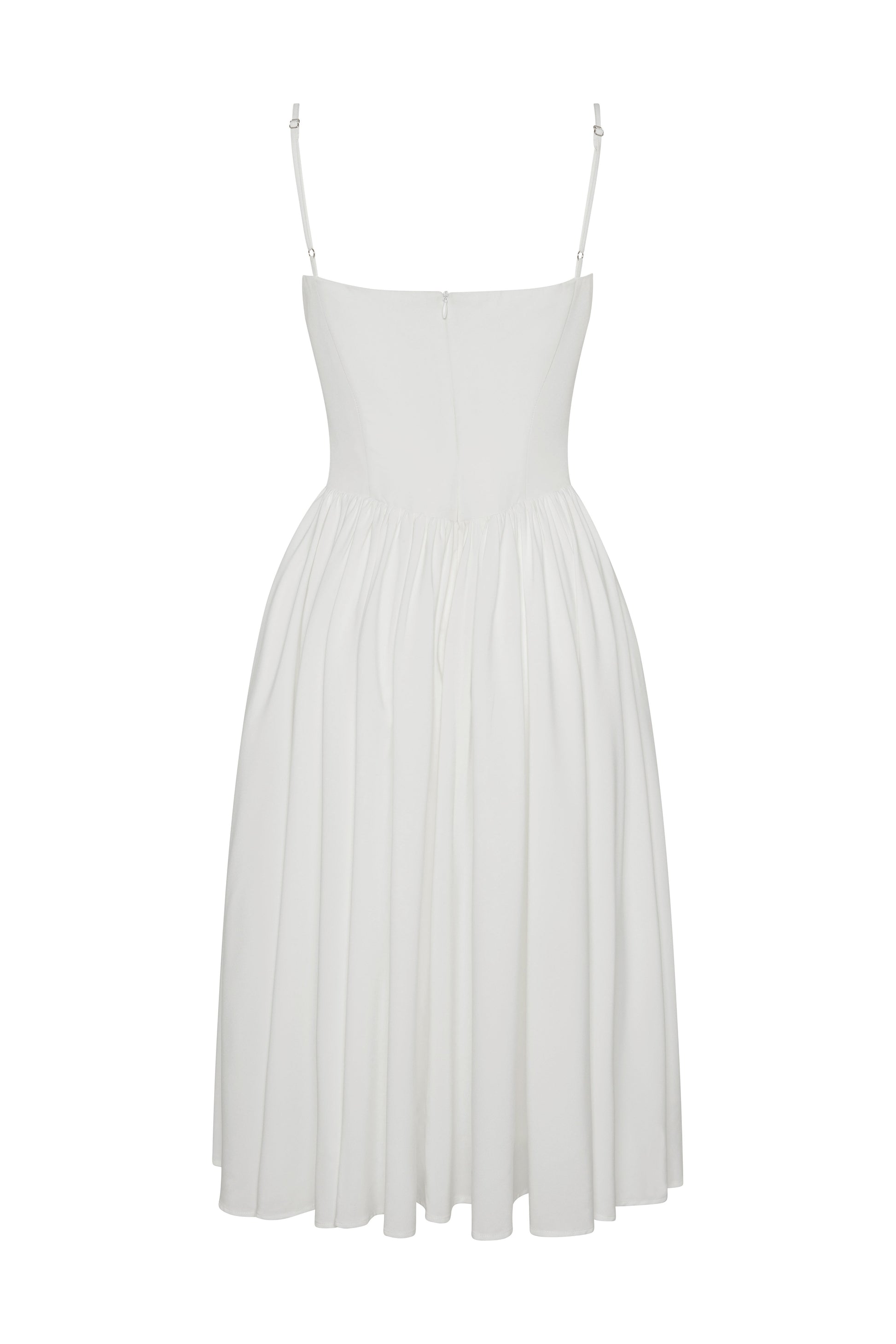 Jori Korse Midi Elbise | D1079-WHITE-XS | D1079-WHITE-S | D1079-WHITE-M | D1079-WHITE-L | D1079-WHITE-XL | D1079-WHITE-XXL
