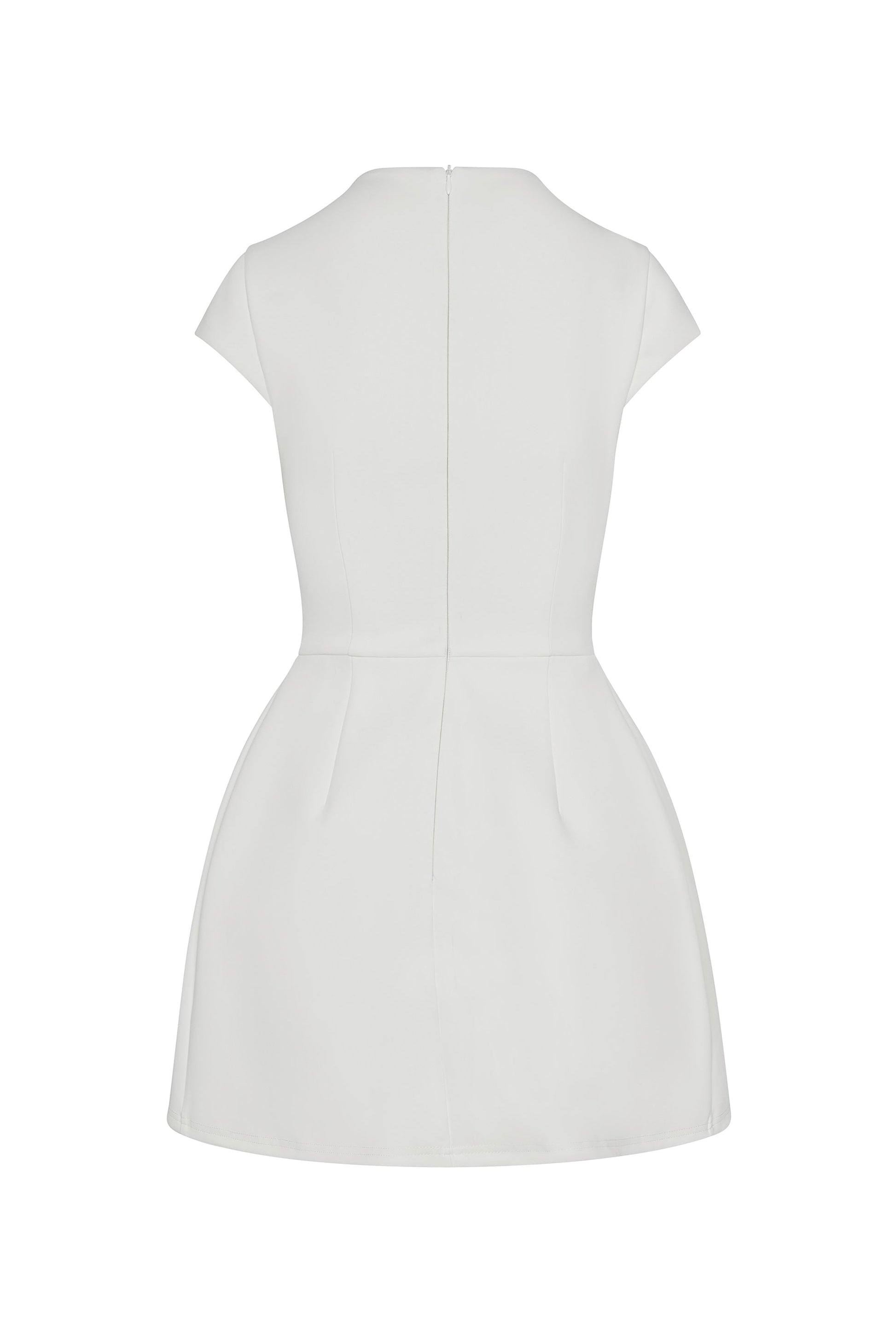 Acadia Short Sleeve Mini Dress | D1086-WHITE-XS | D1086-WHITE-S | D1086-WHITE-M | D1086-WHITE-L | D1086-WHITE-XL | D1086-WHITE-XXL