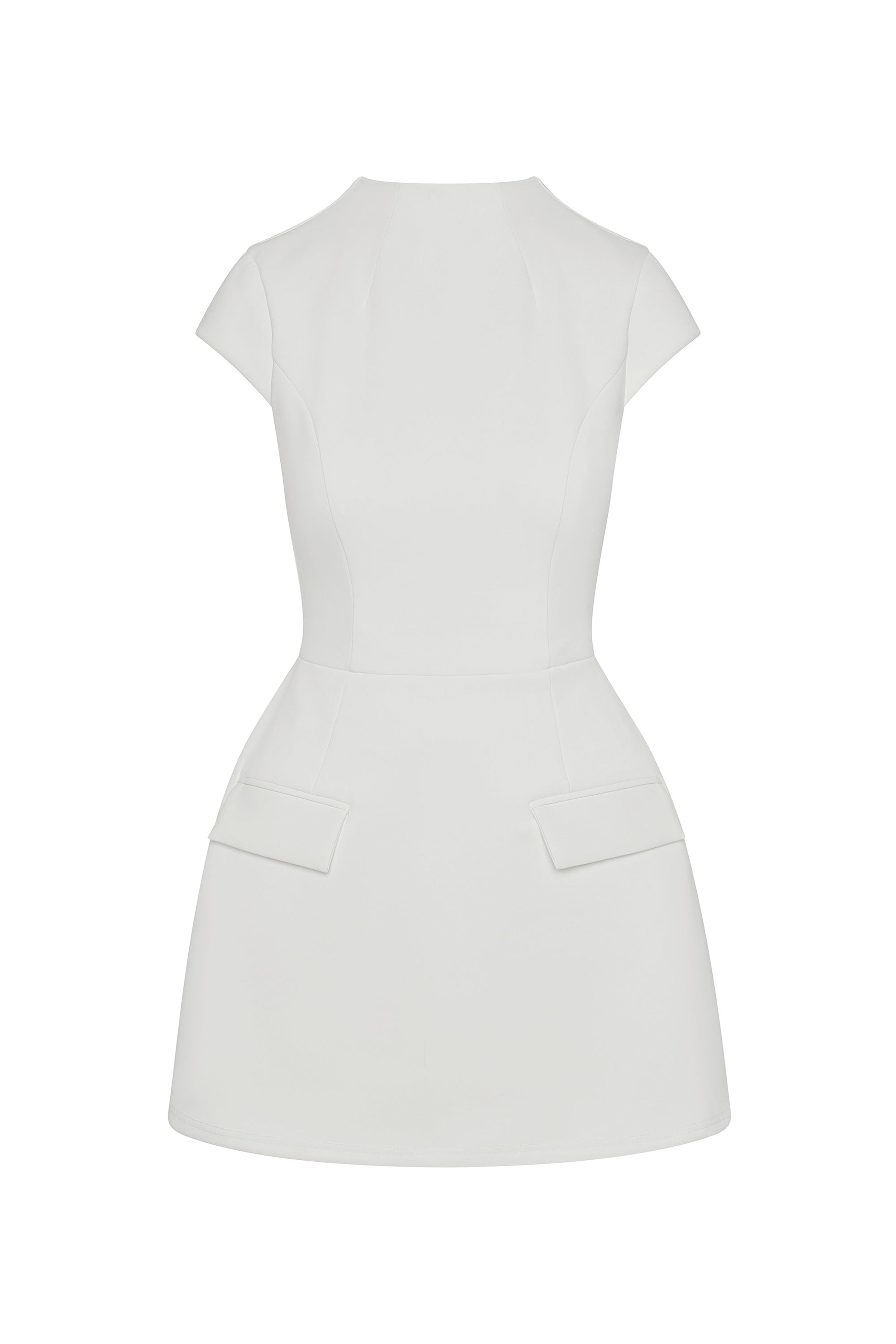 Acadia Short Sleeve Mini Dress | D1086-WHITE-XS | D1086-WHITE-S | D1086-WHITE-M | D1086-WHITE-L | D1086-WHITE-XL | D1086-WHITE-XXL