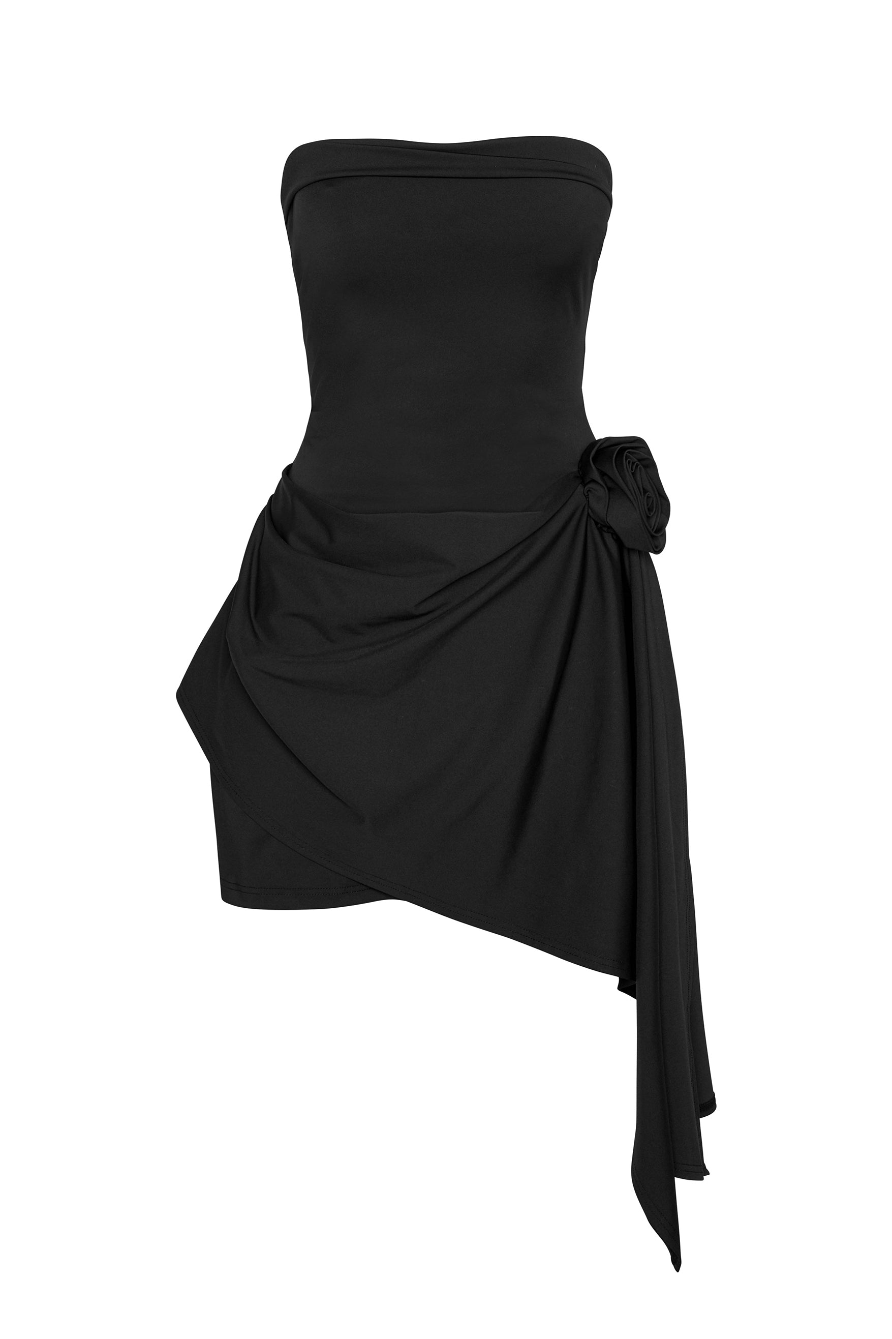 Vihana Strapless Mini Dress | D1089-BLK-XS | D1089-BLK-S | D1089-BLK-M | D1089-BLK-L | D1089-BLK-XL | D1089-BLK-XXL