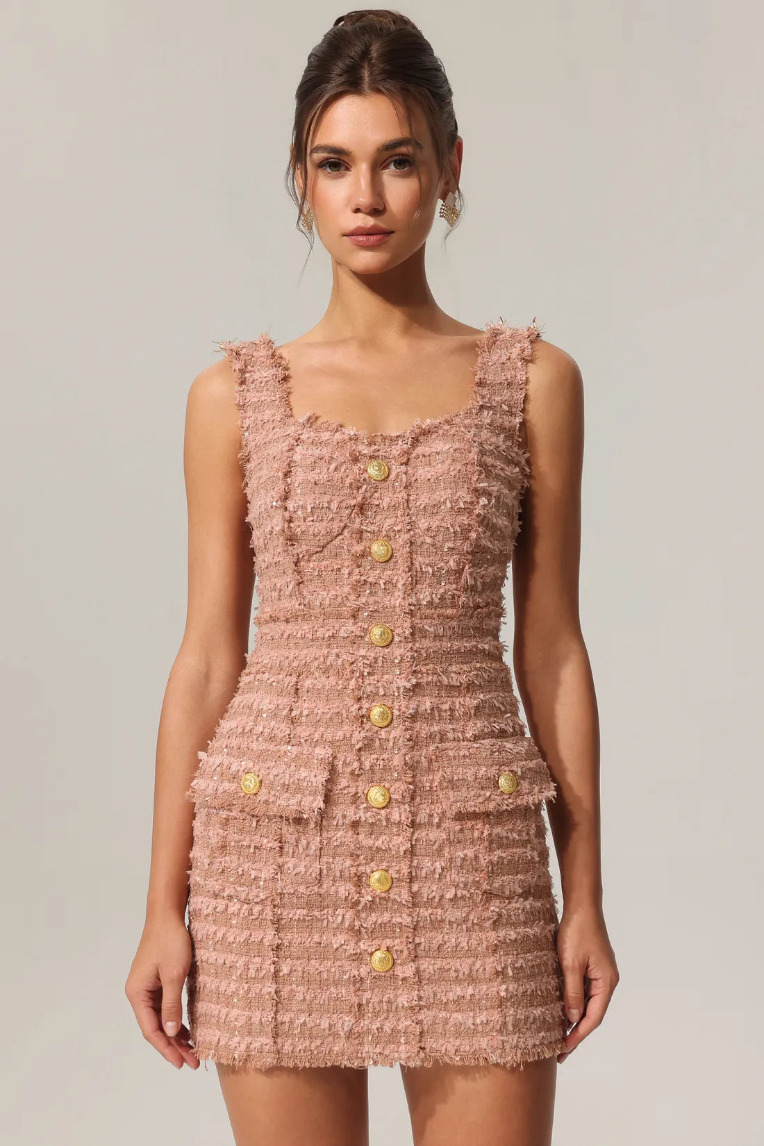 Tehila Askili Tweed Mini Elbise | S | M | L