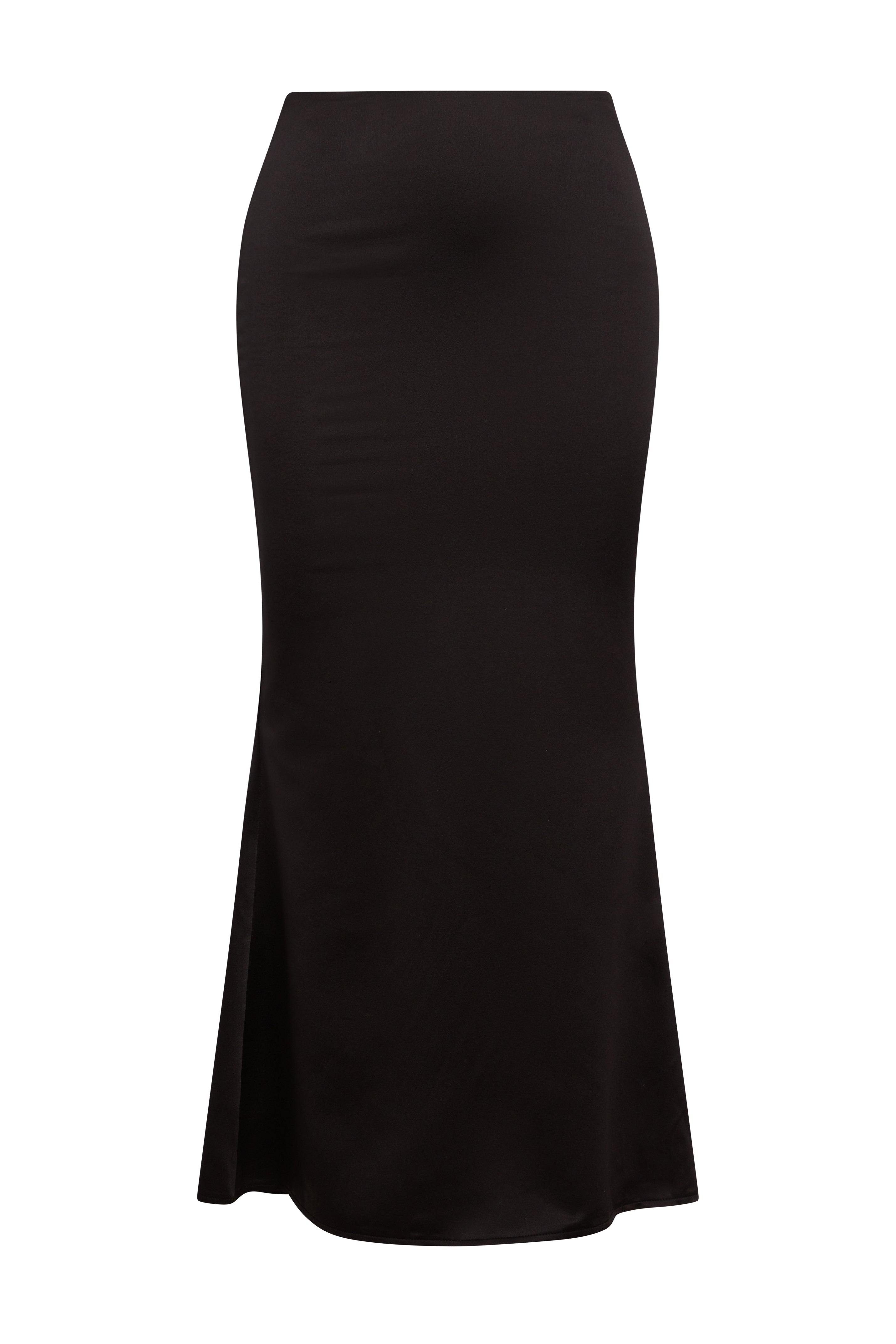 Marceline Saten Midi Etek | SKRT1011-BLK-XS | SKRT1011-BLK-S | SKRT1011-BLK-M | SKRT1011-BLK-L | SKRT1011-BLK-XL | SKRT1011-BLK-XXL