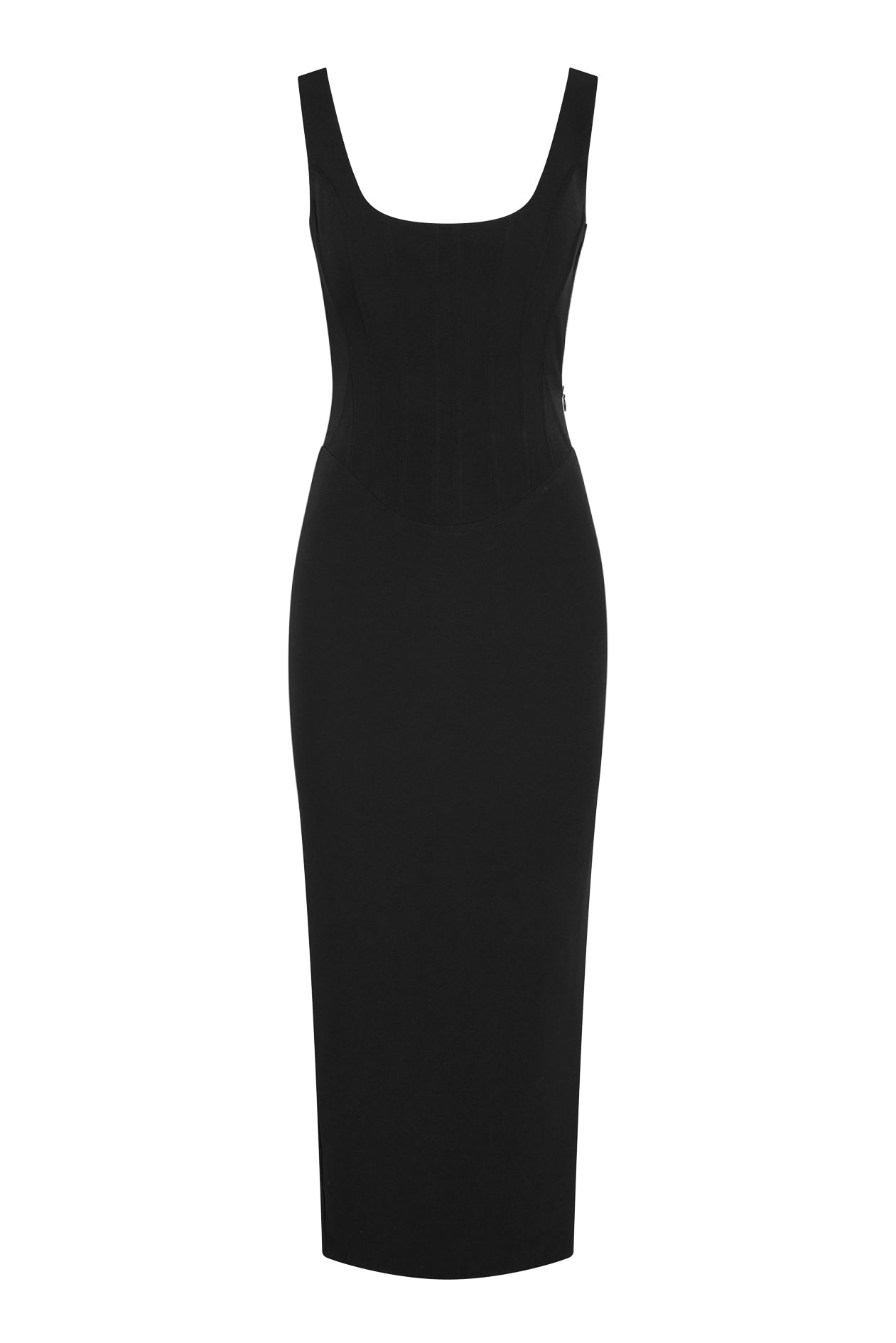 Annsley Korseli Midi Elbise | D1115-BLK-XS | D1115-BLK-S | D1115-BLK-M | D1115-BLK-L | D1115-BLK-XL | D1115-BLK-XXL