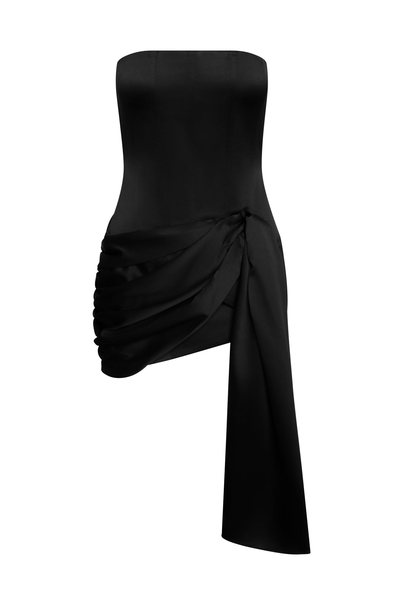 Aven Korse Mini Elbise | D1121-BLK-XS | D1121-BLK-S | D1121-BLK-M | D1121-BLK-L | D1121-BLK-XL | D1121-BLK-XXL