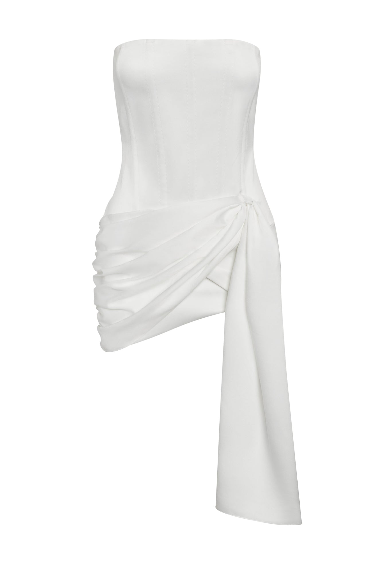 Keziah Saten Korseli Mini Elbise | D1121-WHITE-XS | D1121-WHITE-S | D1121-WHITE-M | D1121-WHITE-L | D1121-WHITE-XL | D1121-WHITE-XXL
