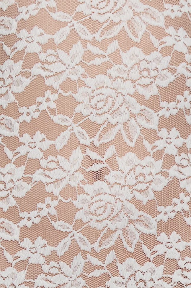 Zalia Straplez Dantelli Midi Elbise | D1084-WHITE-XS | D1084-WHITE-S | D1084-WHITE-M | D1084-WHITE-L | D1084-WHITE-XL | D1084-WHITE-XXL